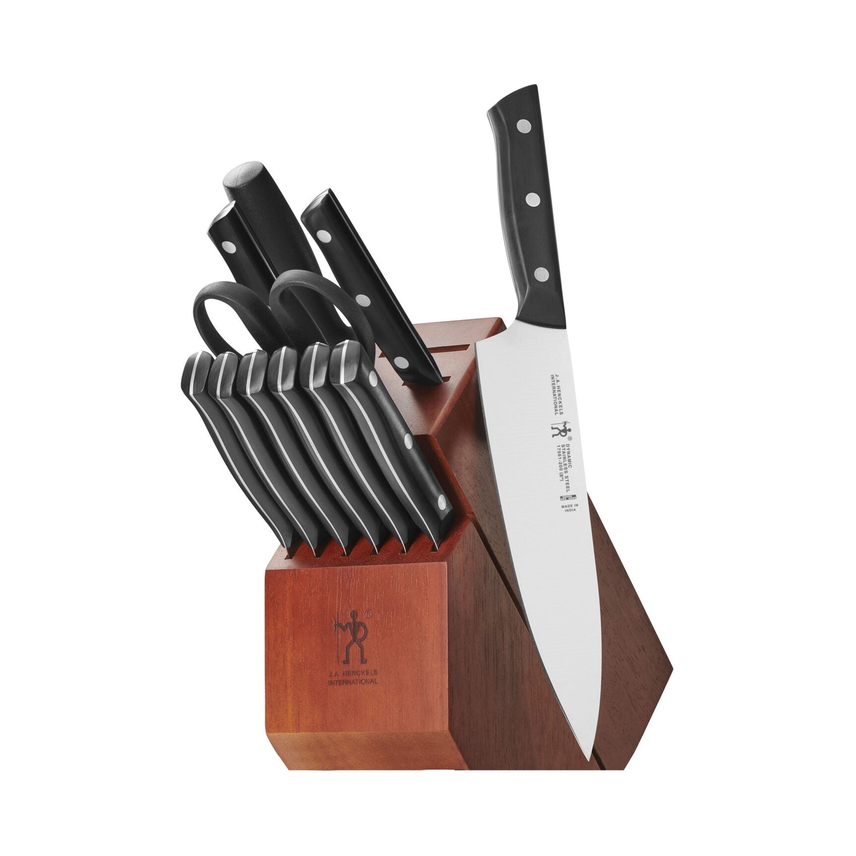 Henckels Dynamic Brown Knife Block Set, 12-Piece