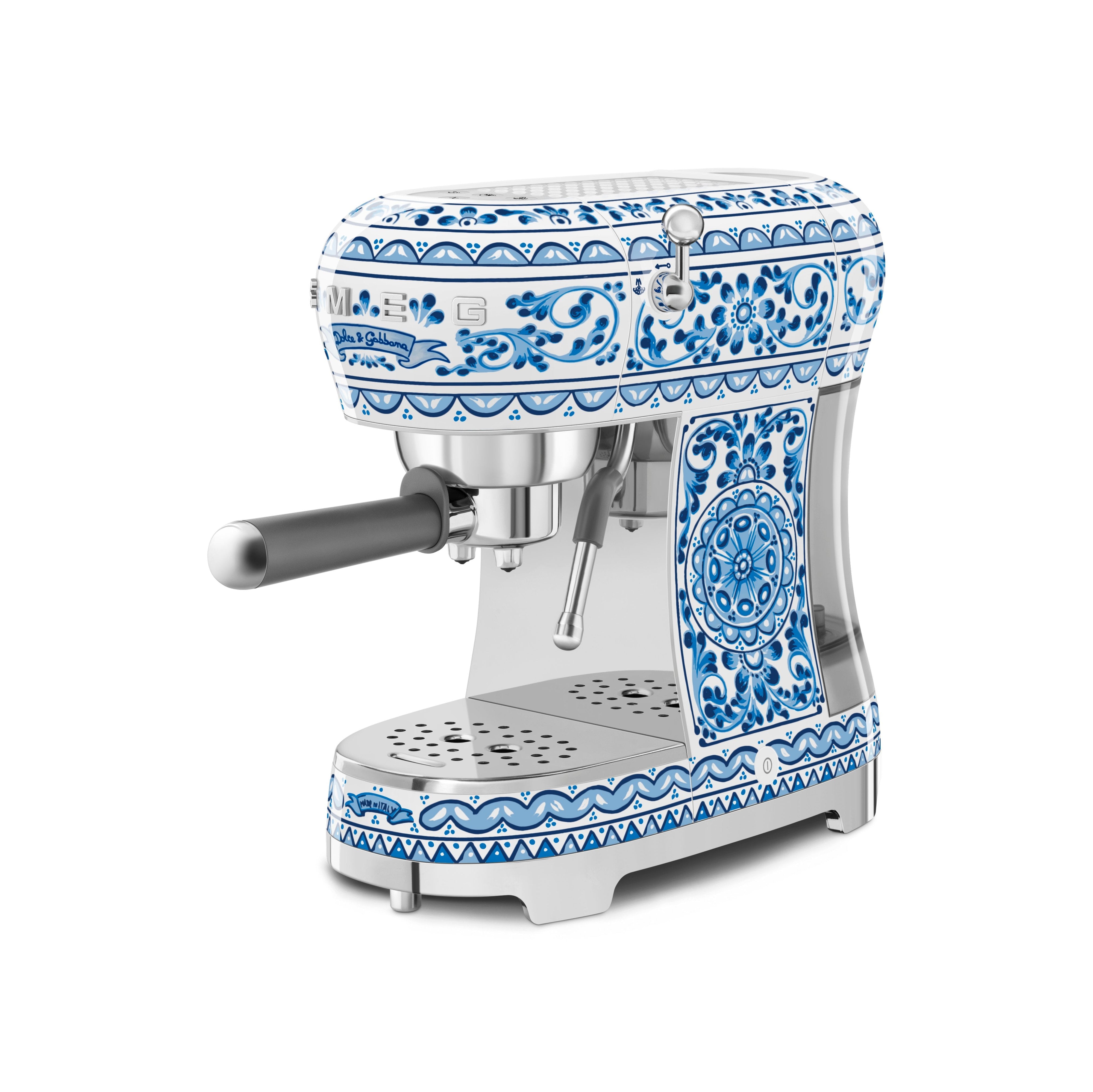 Smeg Dolce and Gabbana Blu Mediterraneo Manual Espresso Machine