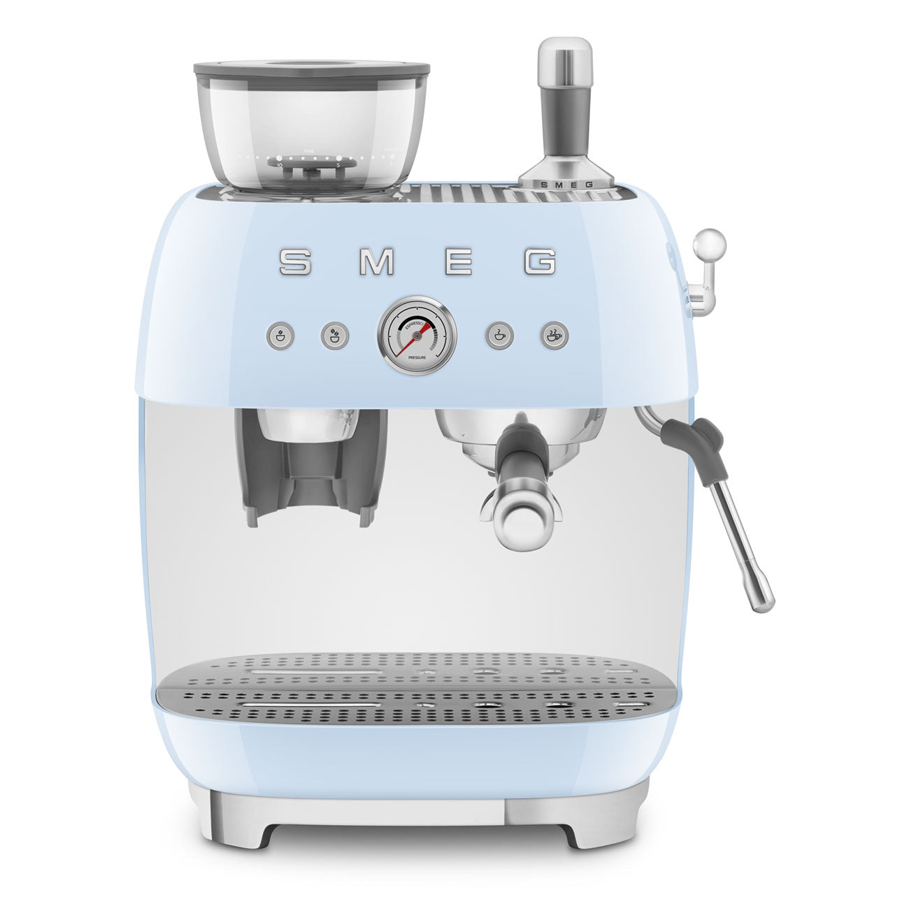 Smeg Retro-Style Pastel Blue Espresso Manual Coffee Machine