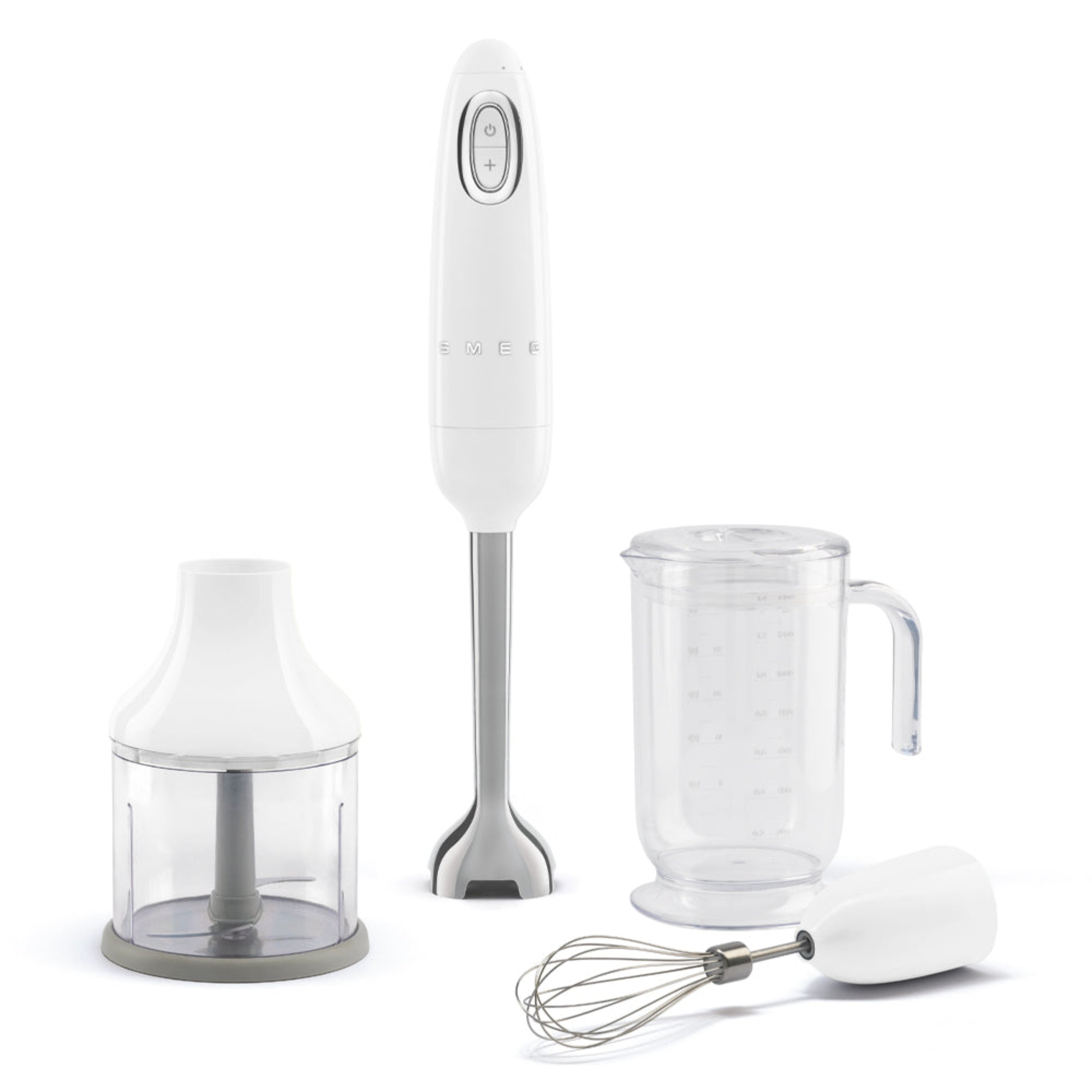 Smeg Tritan Renew White Hand Blender w/ Accessories