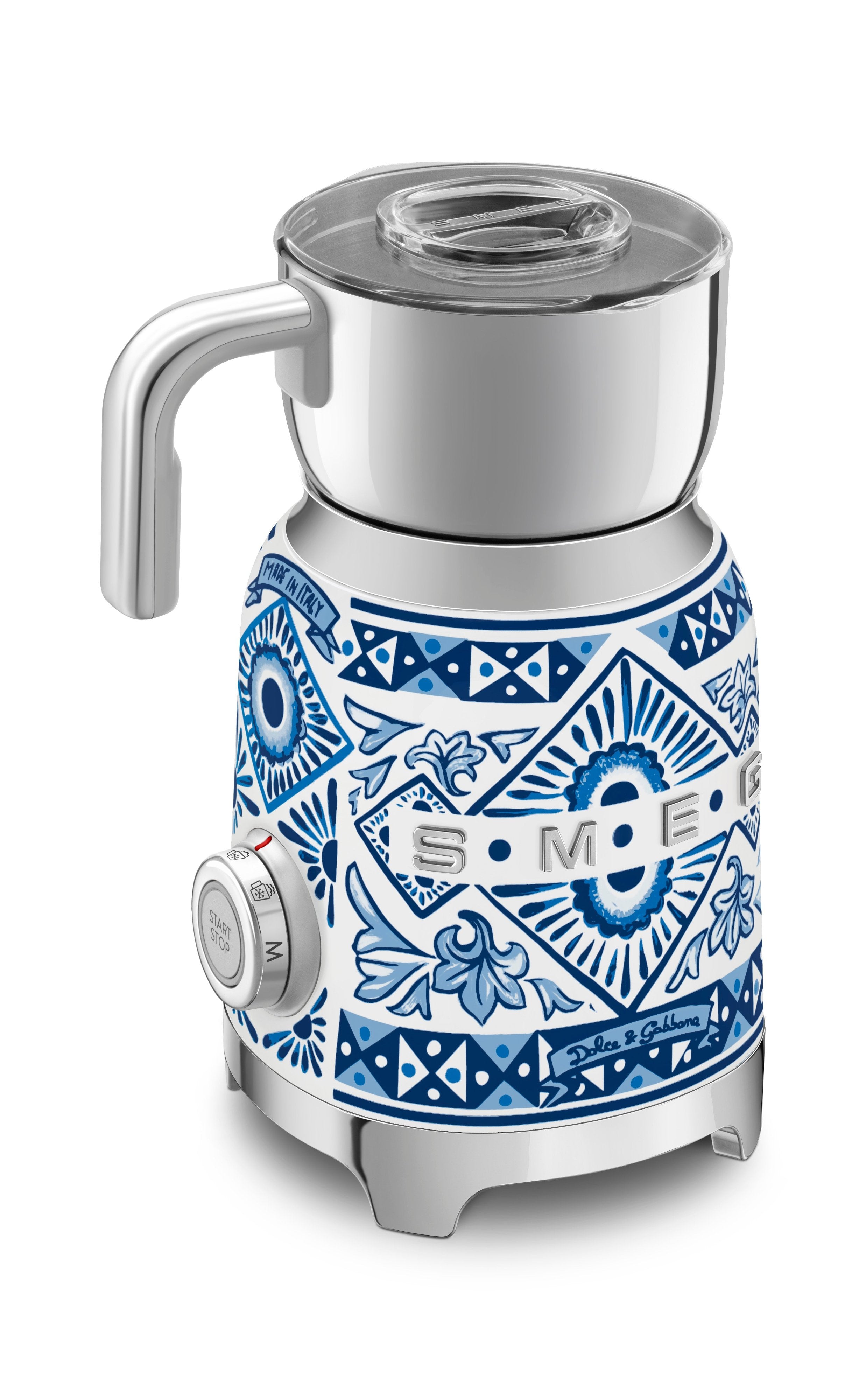 Smeg Dolce and Gabbana Blu Mediterraneo Milk Frother