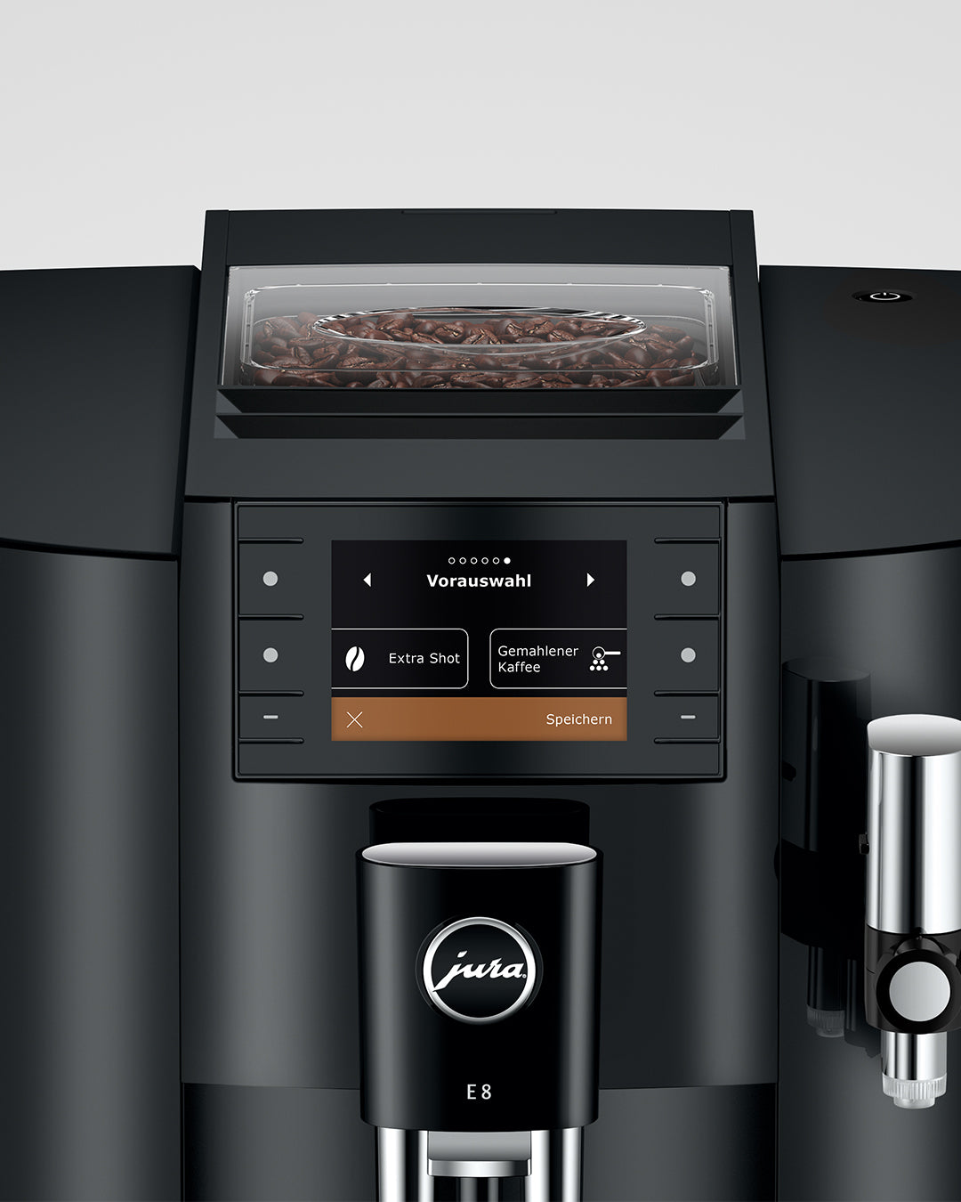 Jura E8 Automatic Coffee Machine, Black
