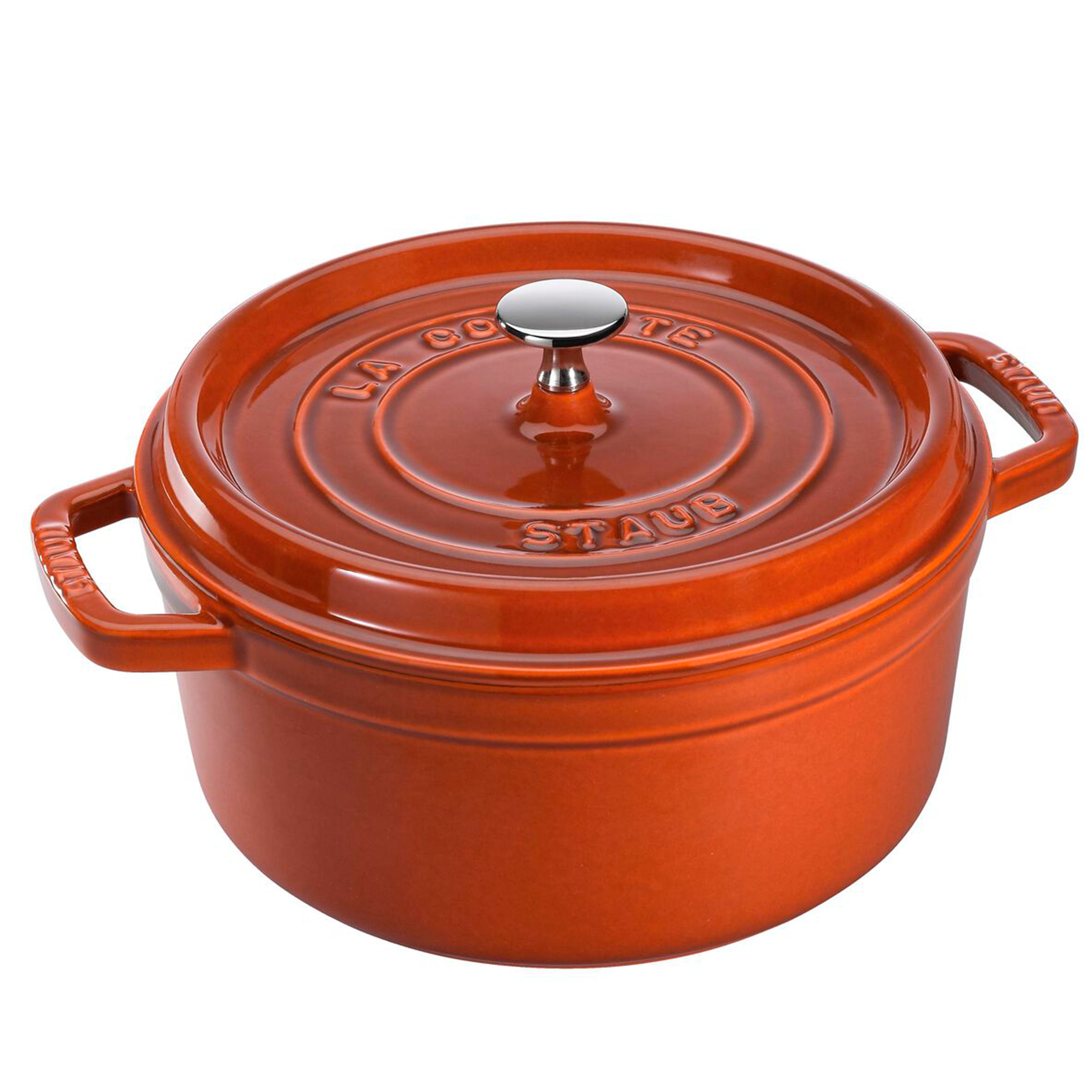 Staub Cast Iron Round Cocotte 4-Quart - LaCuisineStore