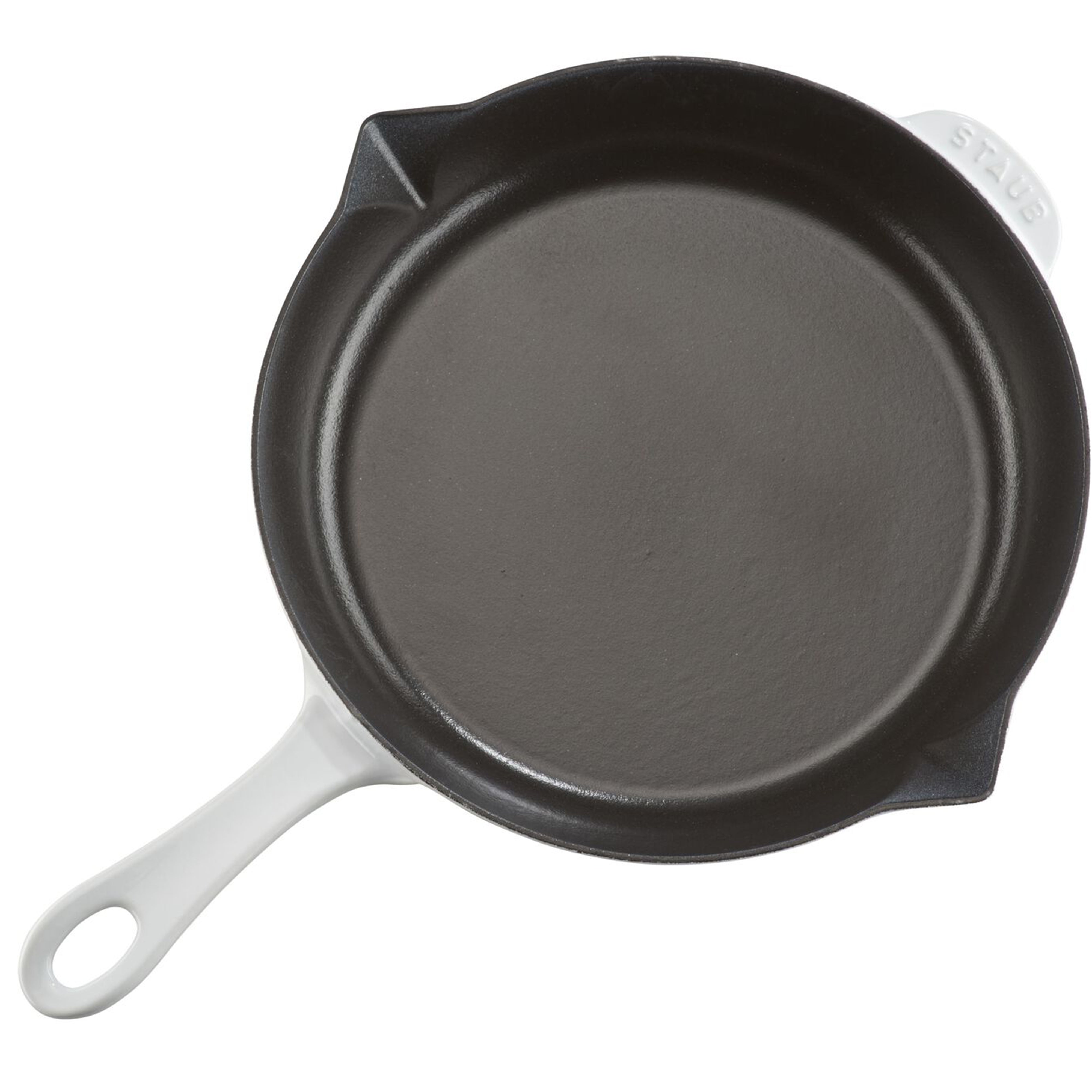 Staub Cast Iron White Fry Pan 10-Inches