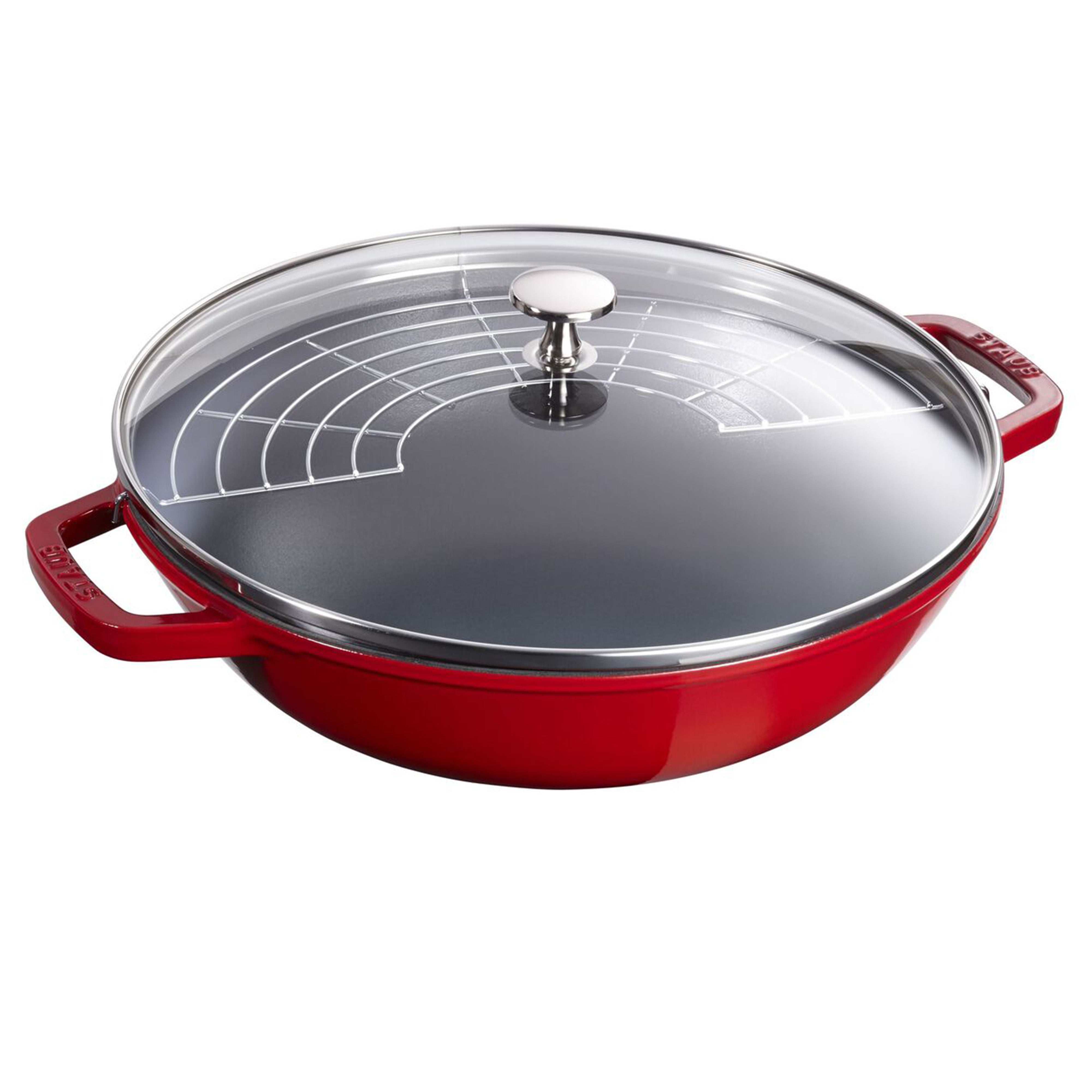 Staub Cast Iron Cherry Perfect Pan, 4.5-Quart