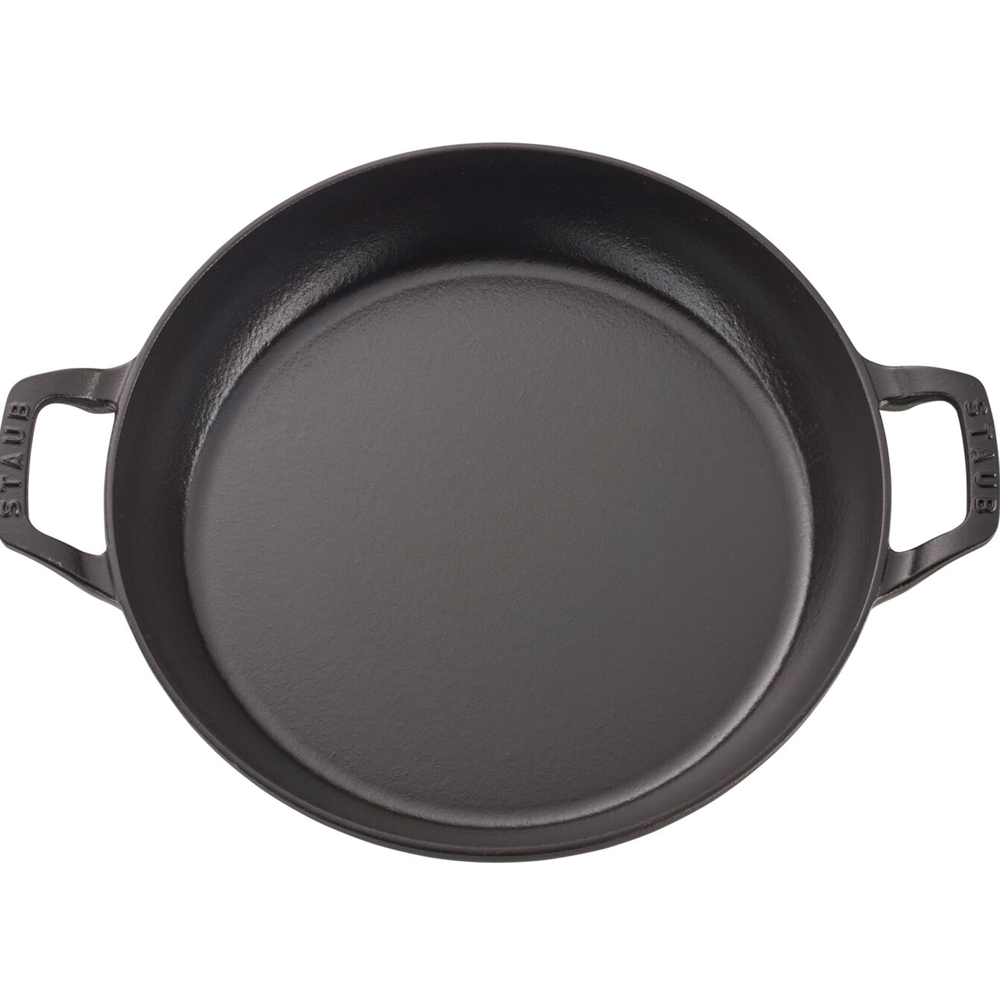 Staub Cast Iron Graphite Grey Braiser with Glass Lid, 3.5-Quart