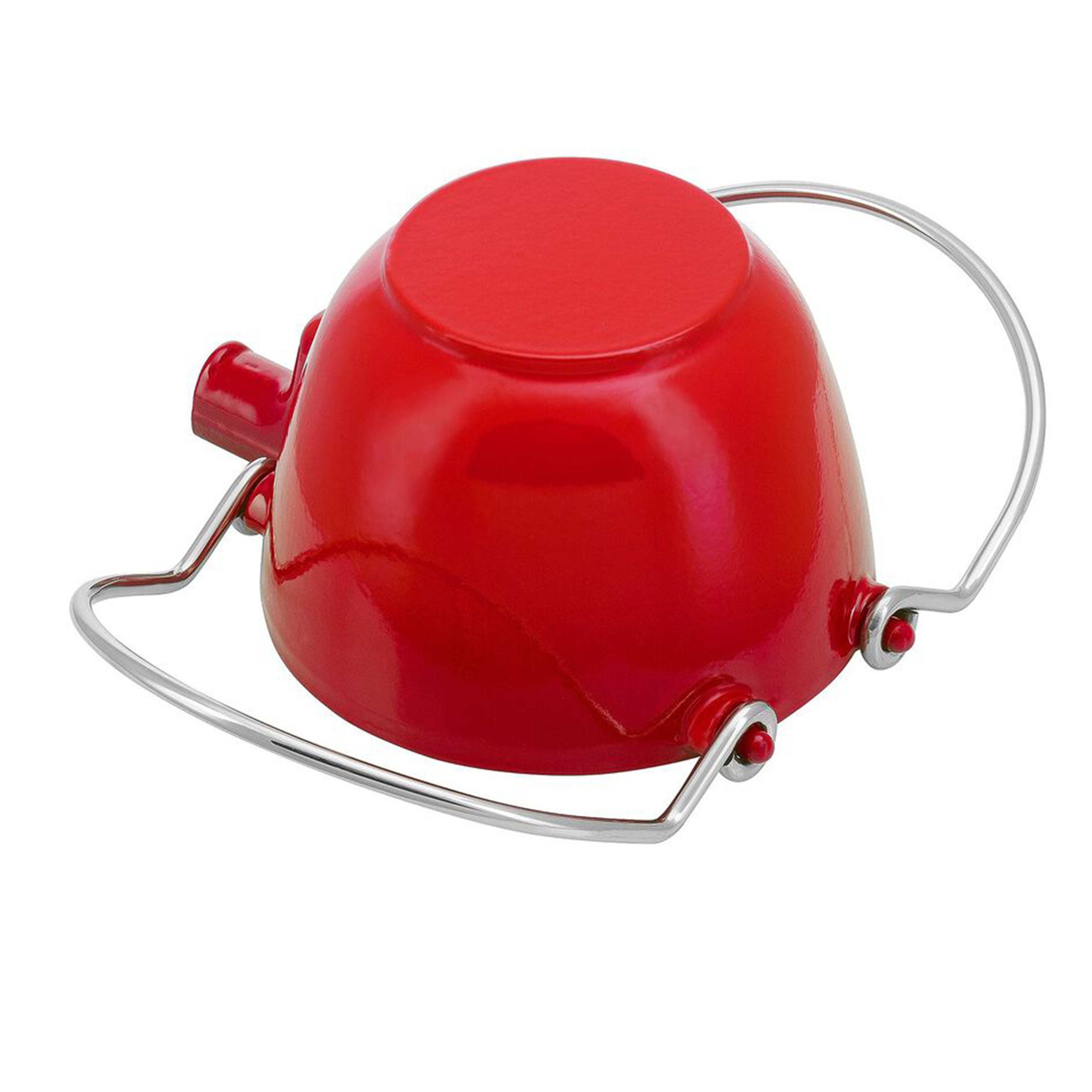 Staub Cast Iron Cherry Round Tea Kettle, 1-Quart