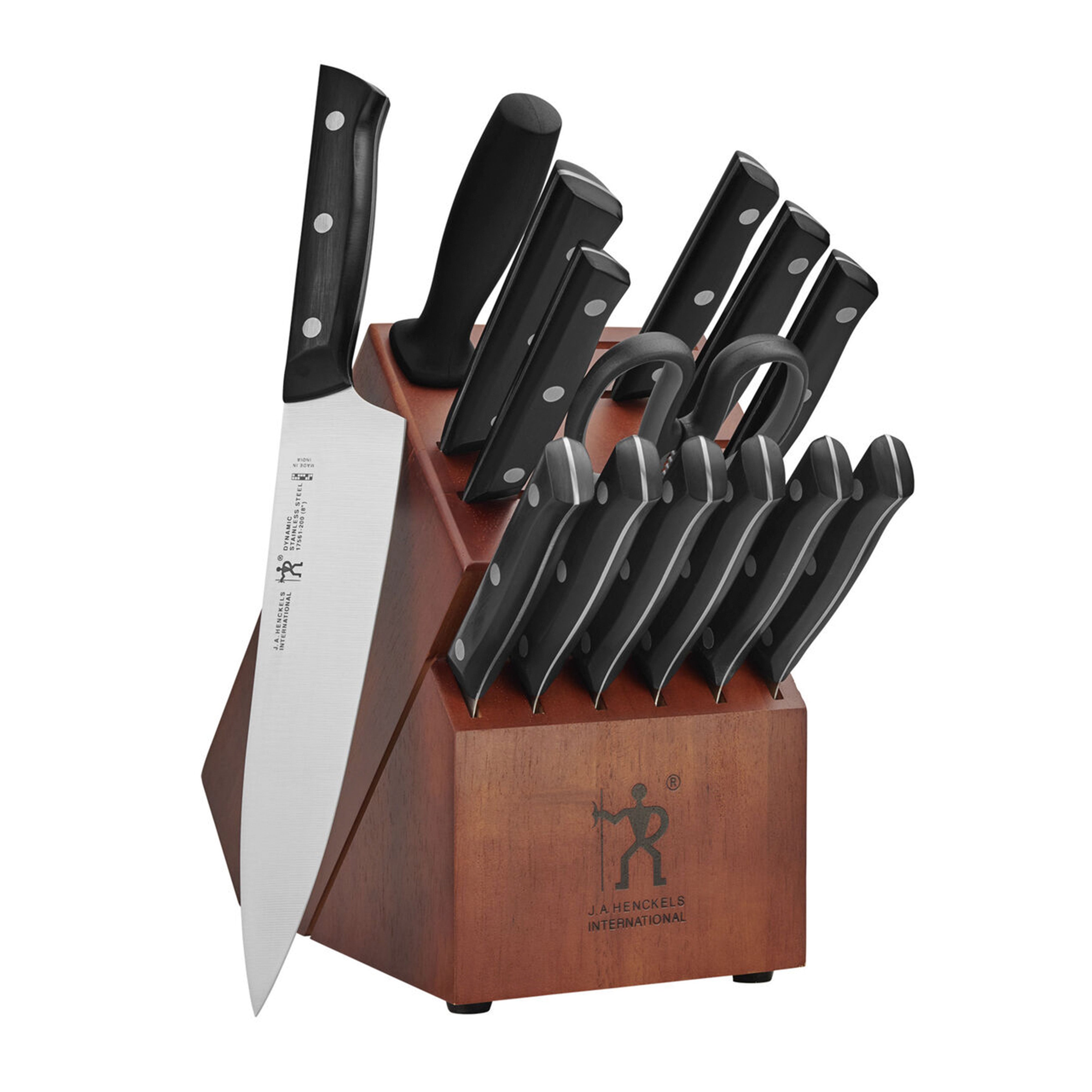 Henckels Dynamic Stainless Steel 15-Piece Knife Block Set