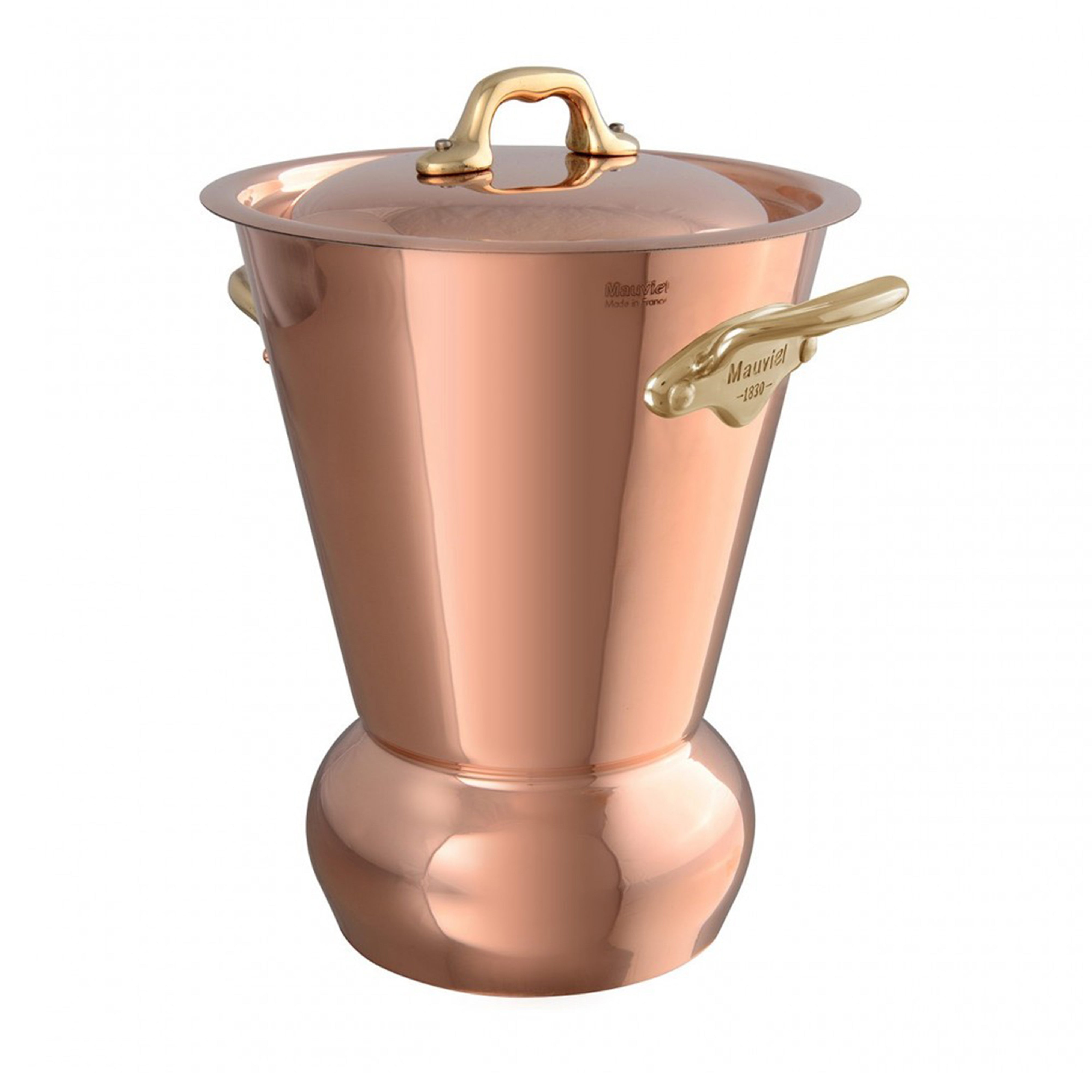 Mauviel M'Tradition Copper Steamer Potatoes With Bronze Handles & Copper Lid, 2.8-Quart