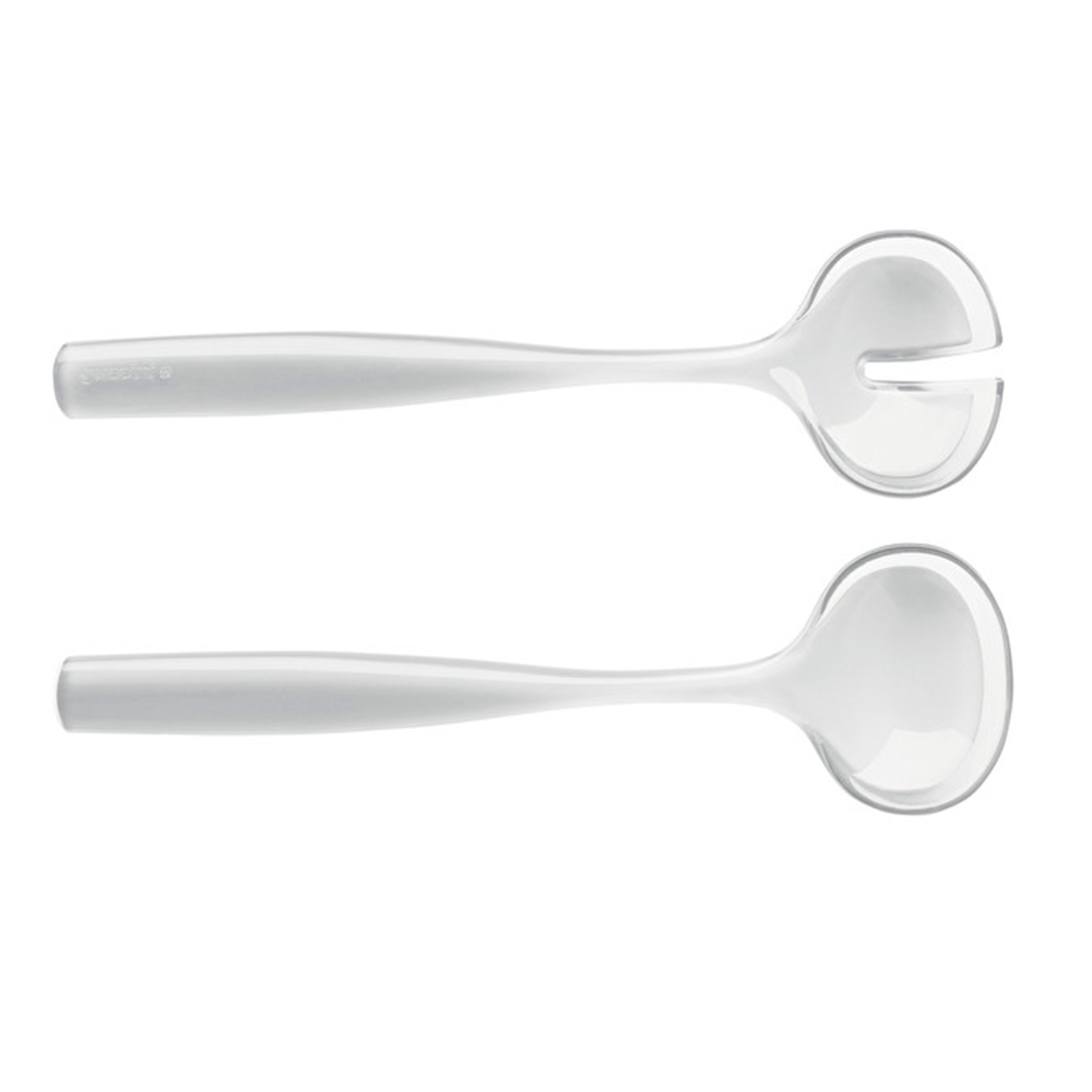 Fratelli Guzzini Grace Salad Servers Clear, 11-Inches