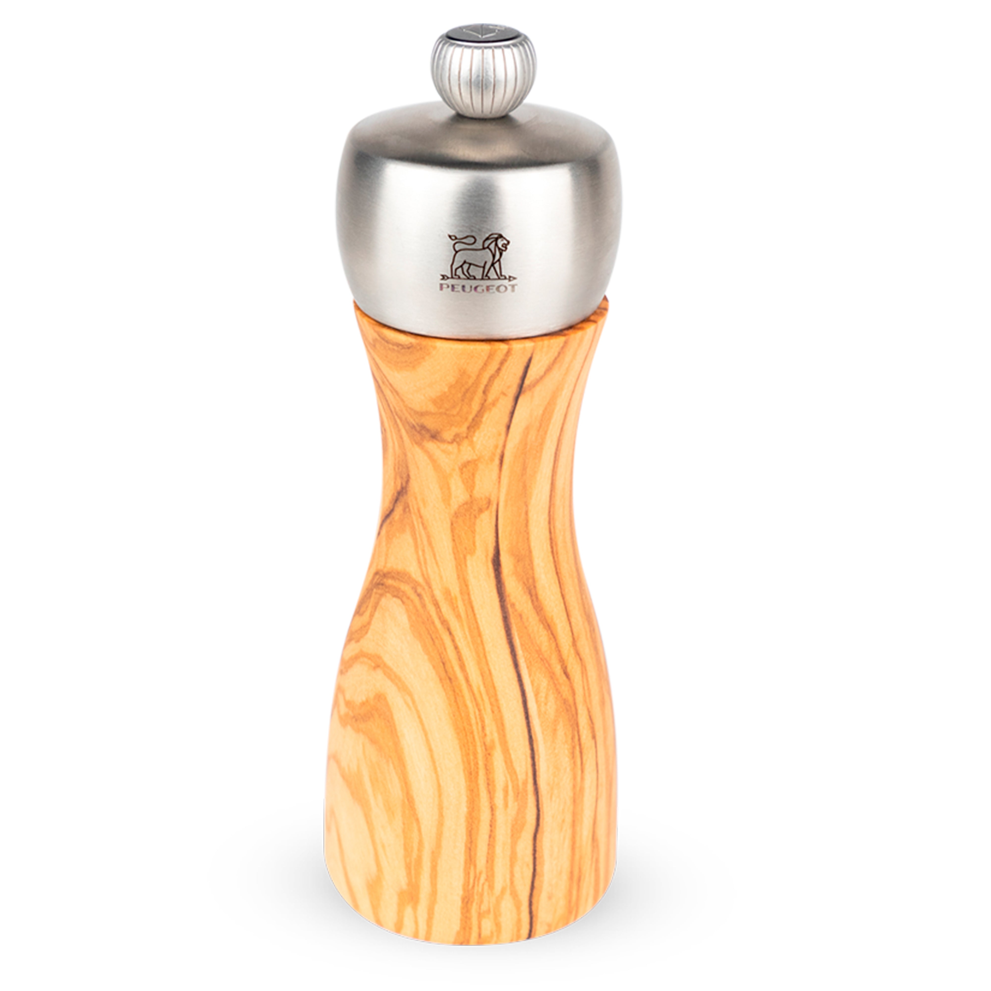 Peugeot Fidji Olive Wood Pepper Mill, 6-Inches