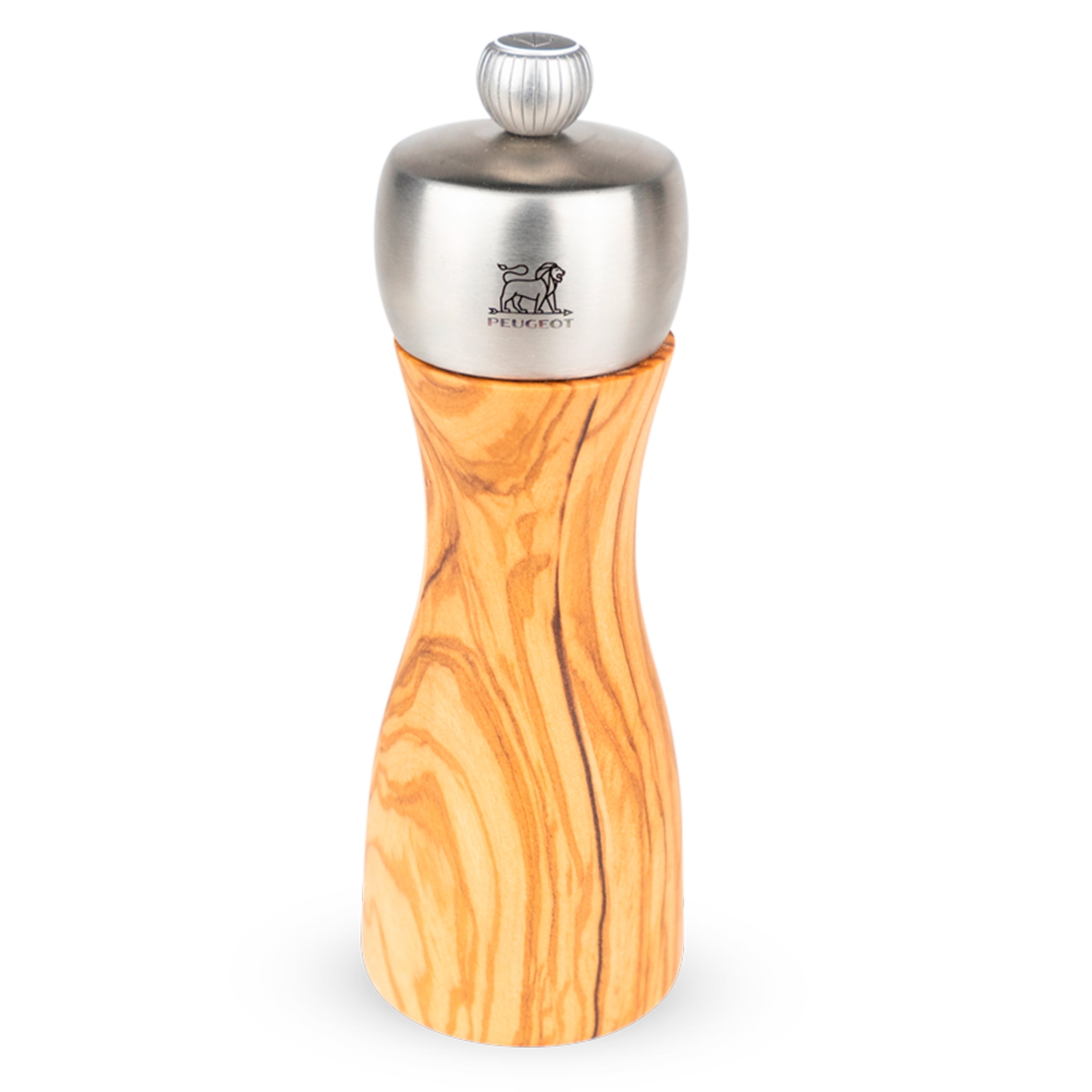 Peugeot Fidji Olive Wood Salt Mill, 6-Inches