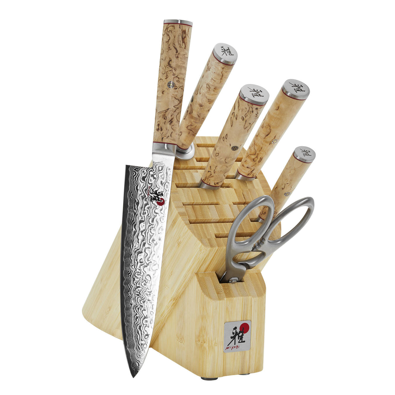 Miyabi Birchwood SG2 5000MCD Knife Block Set, 7-Piece - LaCuisineStore