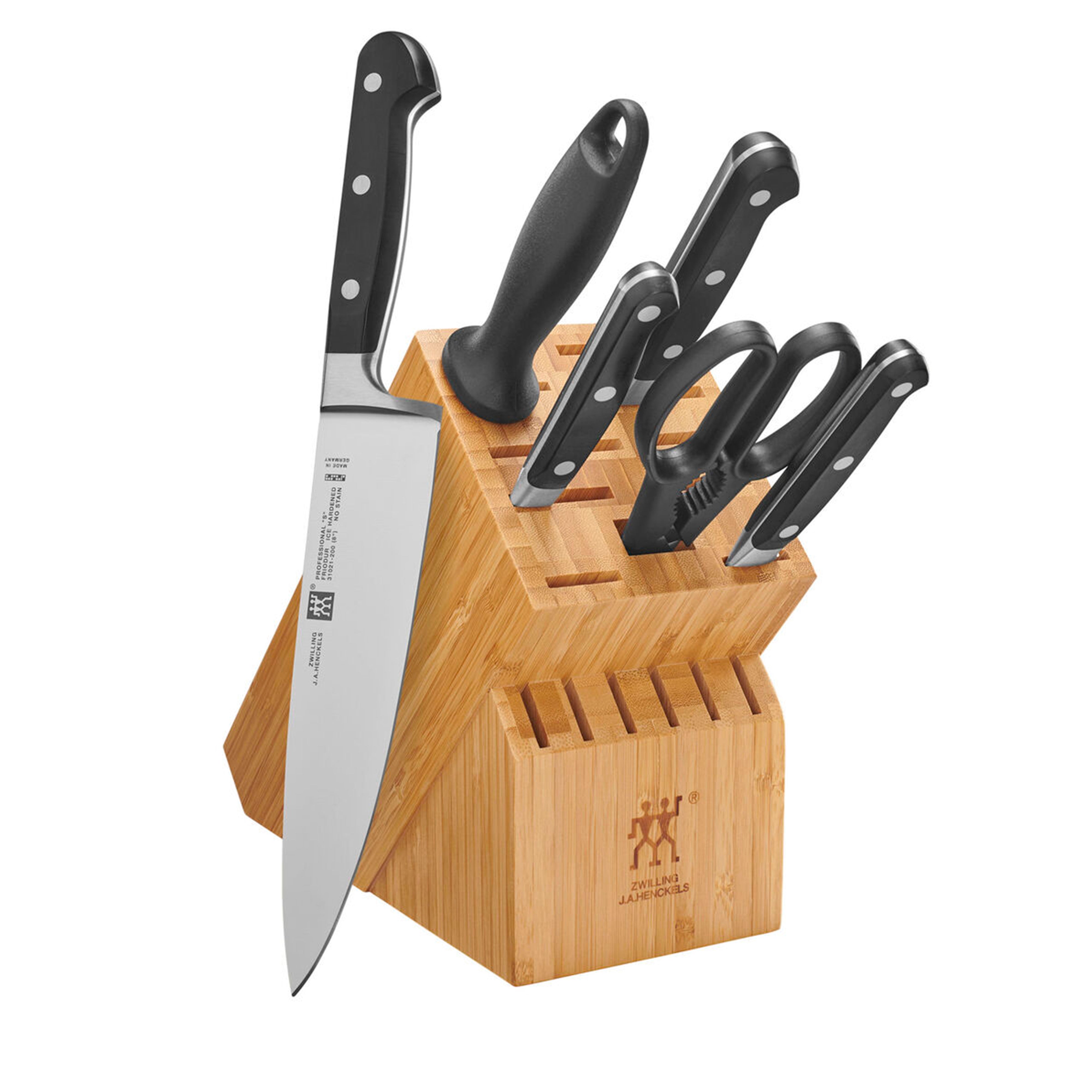 Zwilling Professional S Bamboo 7-Piece Knife Block Set