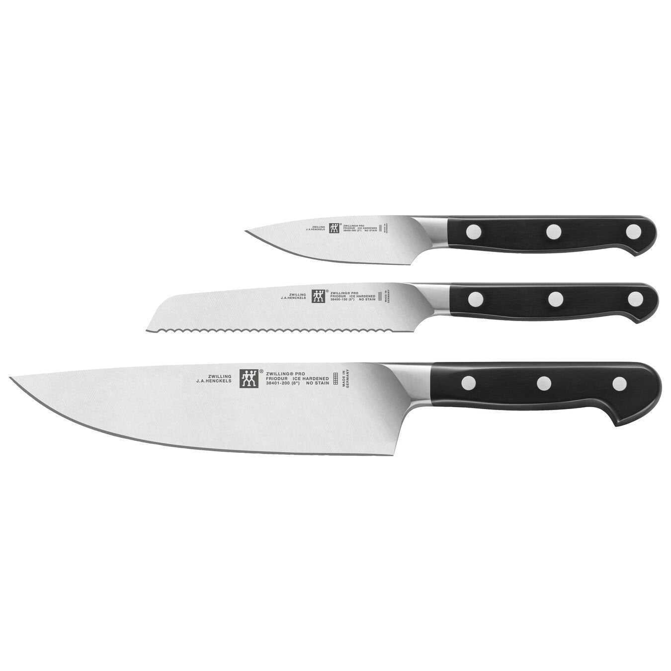 Zwilling Pro Stainless Steel Starter Knife Set, 3-Piece - LaCuisineStore