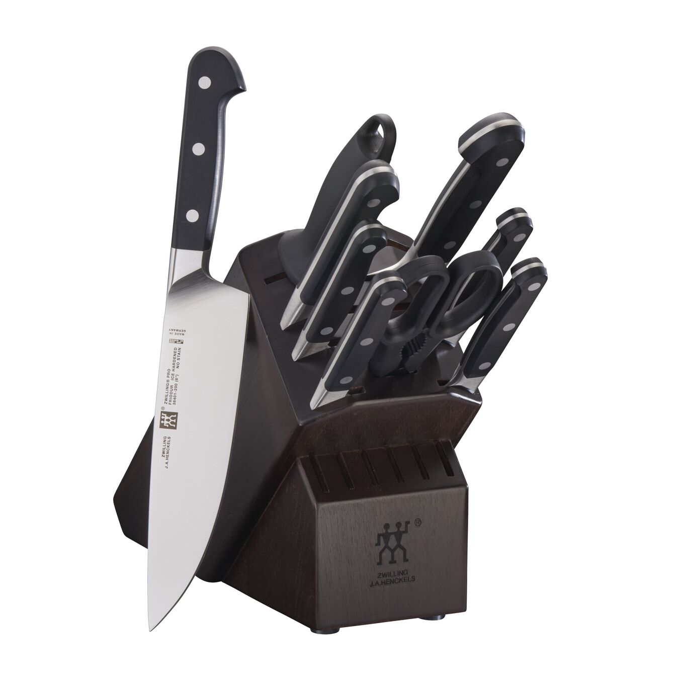 Zwilling Pro Knife Block Set Walnut, 10 Piece - LaCuisineStore