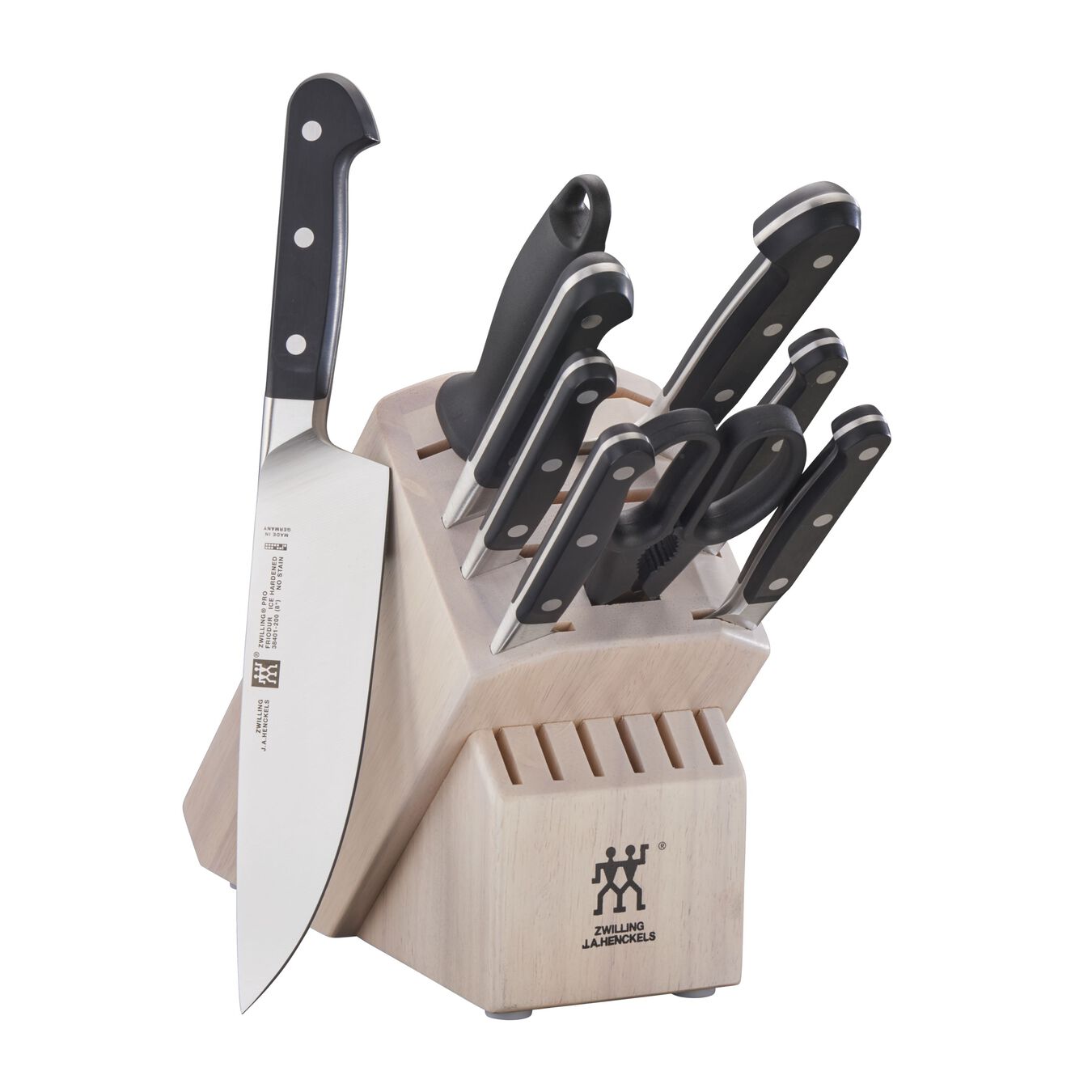 Zwilling Pro Knife Block Set White, 10-Piece - LaCuisineStore