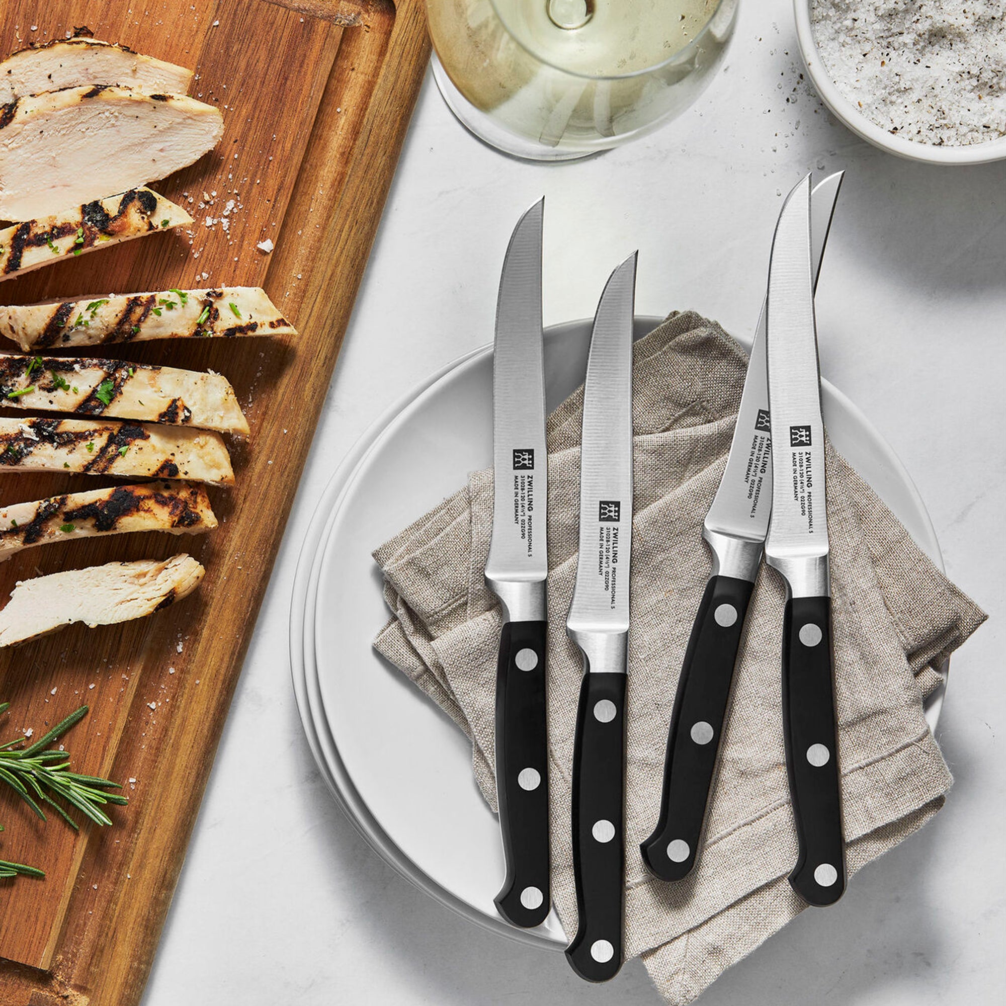 Zwilling Professional S Carbon Steel 4-Piece Steak Knife Set