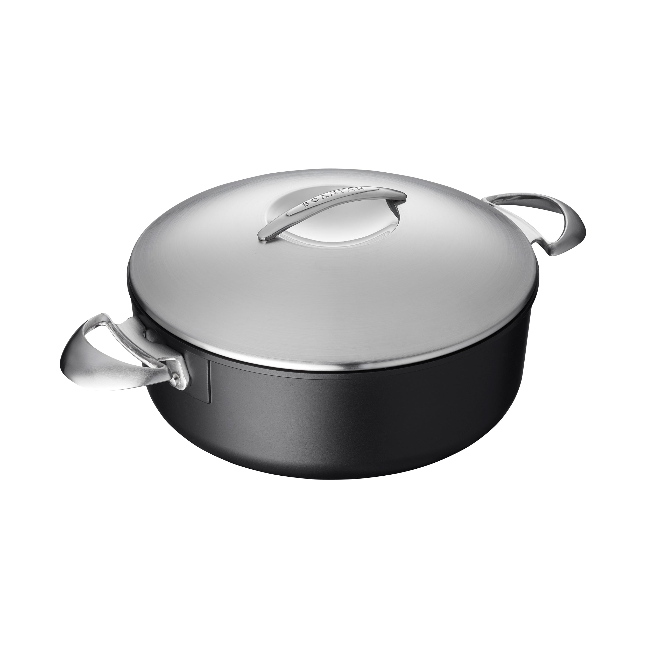 Scanpan Professional Stratanium Nonstick Low Sauce Pot With Lid, 4.5-Quart - LaCuisineStore