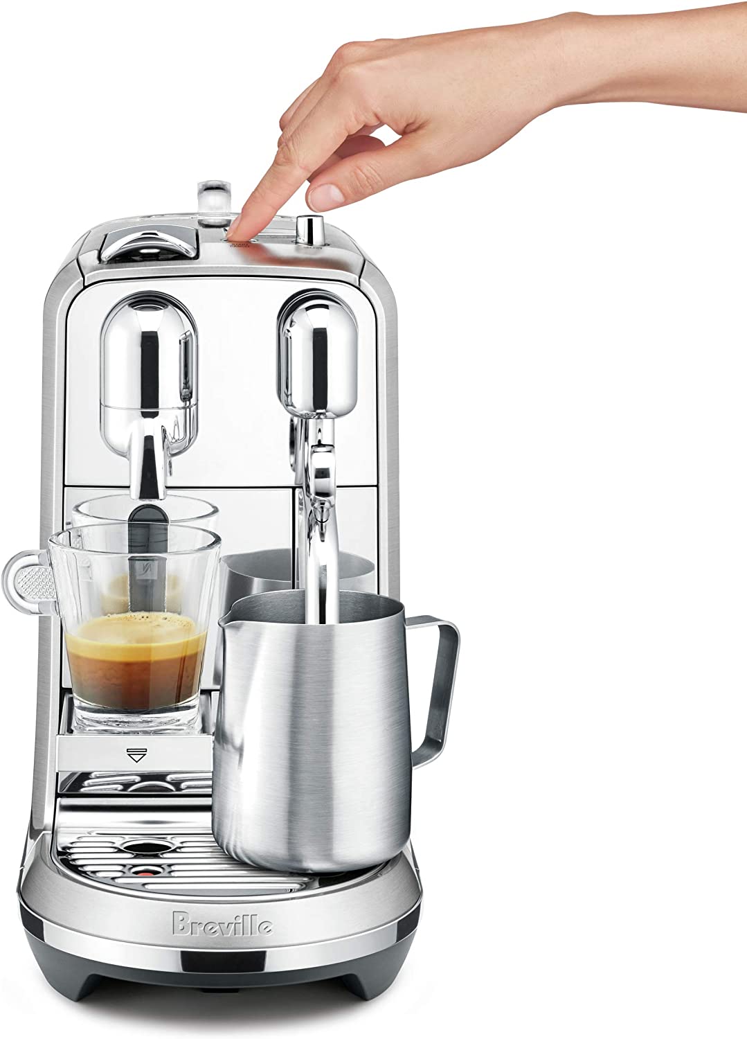 Breville Brushed Stainless Steel Nespresso Creatista Plus Espresso Machine