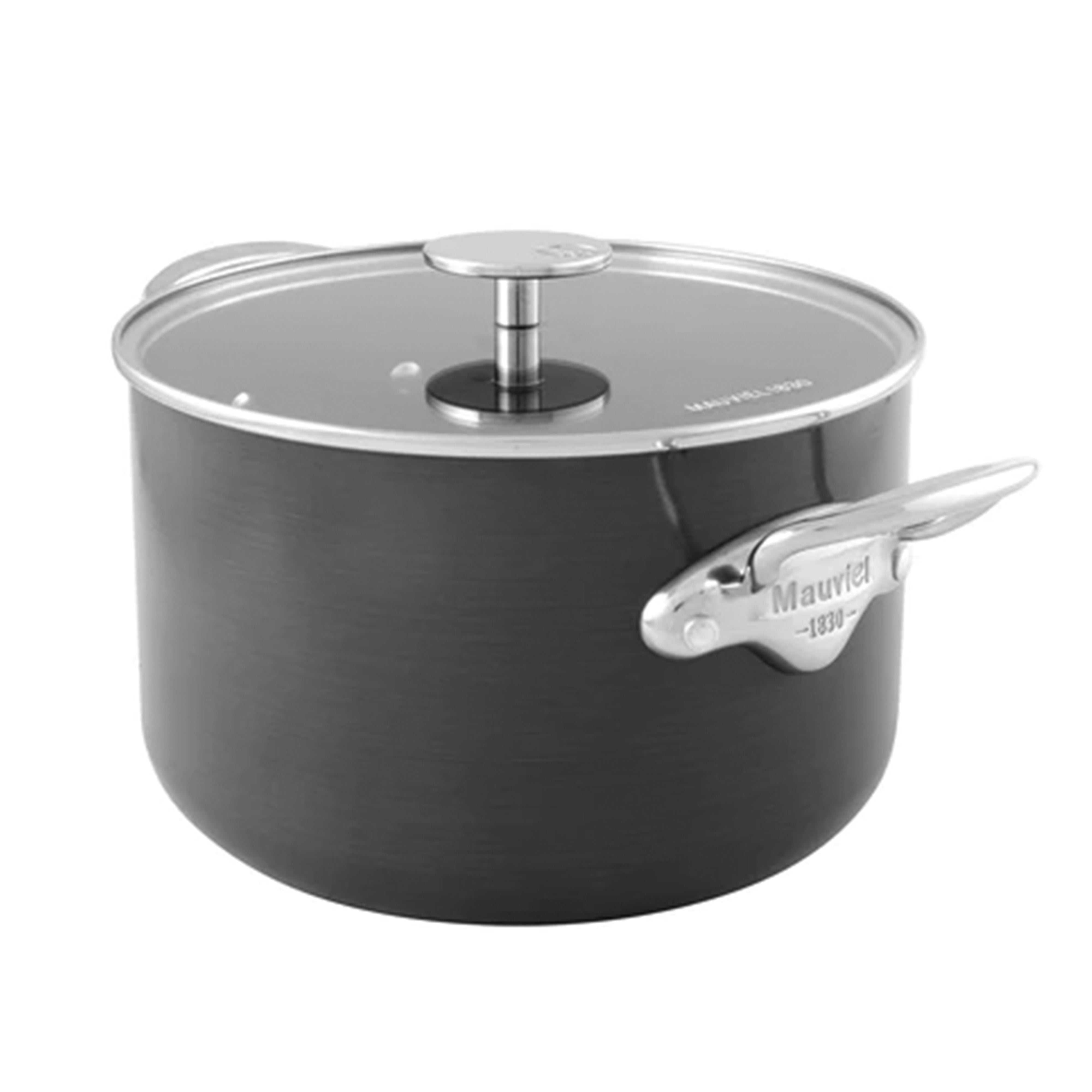 Mauviel M'Stone3 Aluminum Cocotte with Glass Lid, 6.7-Quart