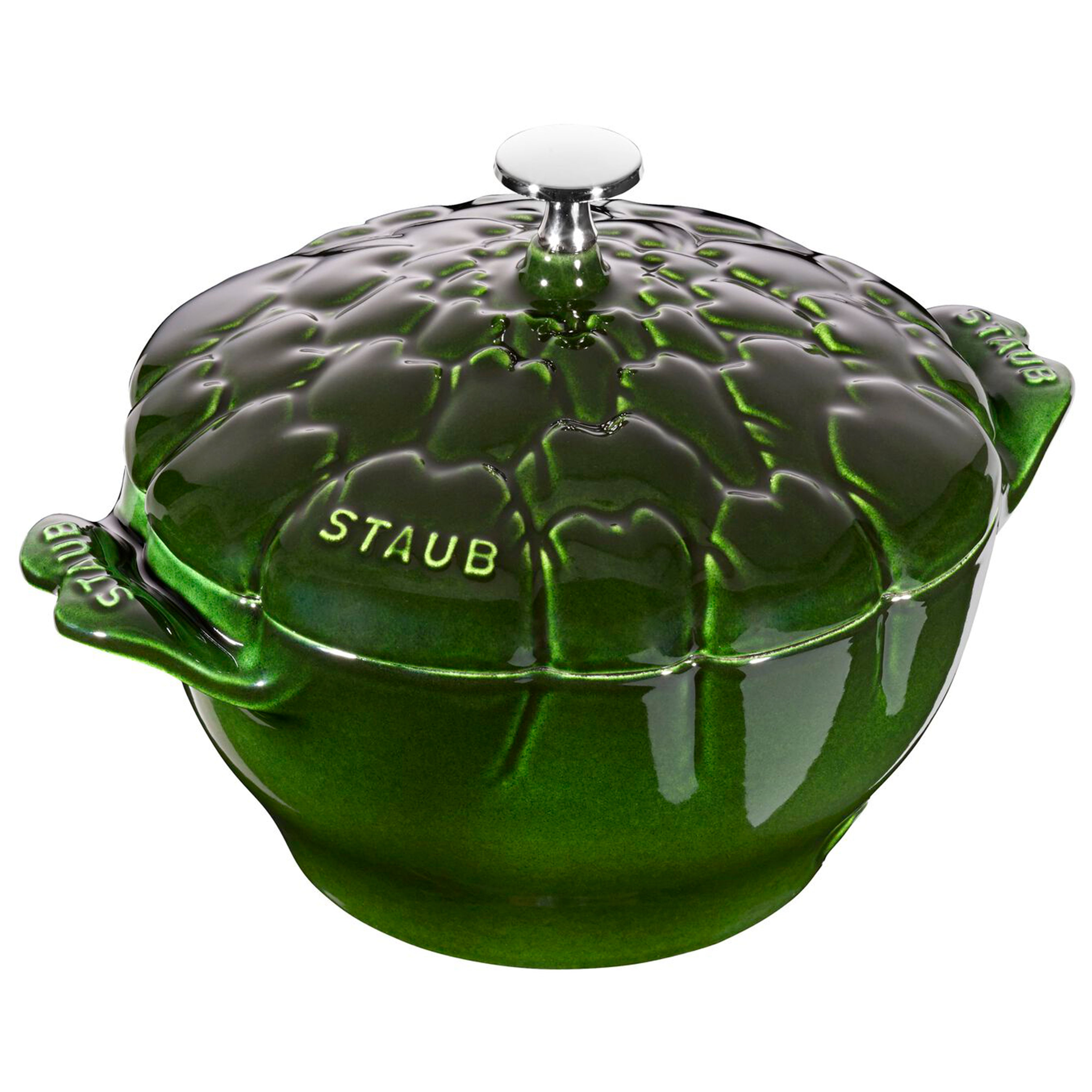 Staub Cast Iron Artichoke Cocotte Basil, 3-Quart - LaCuisineStore