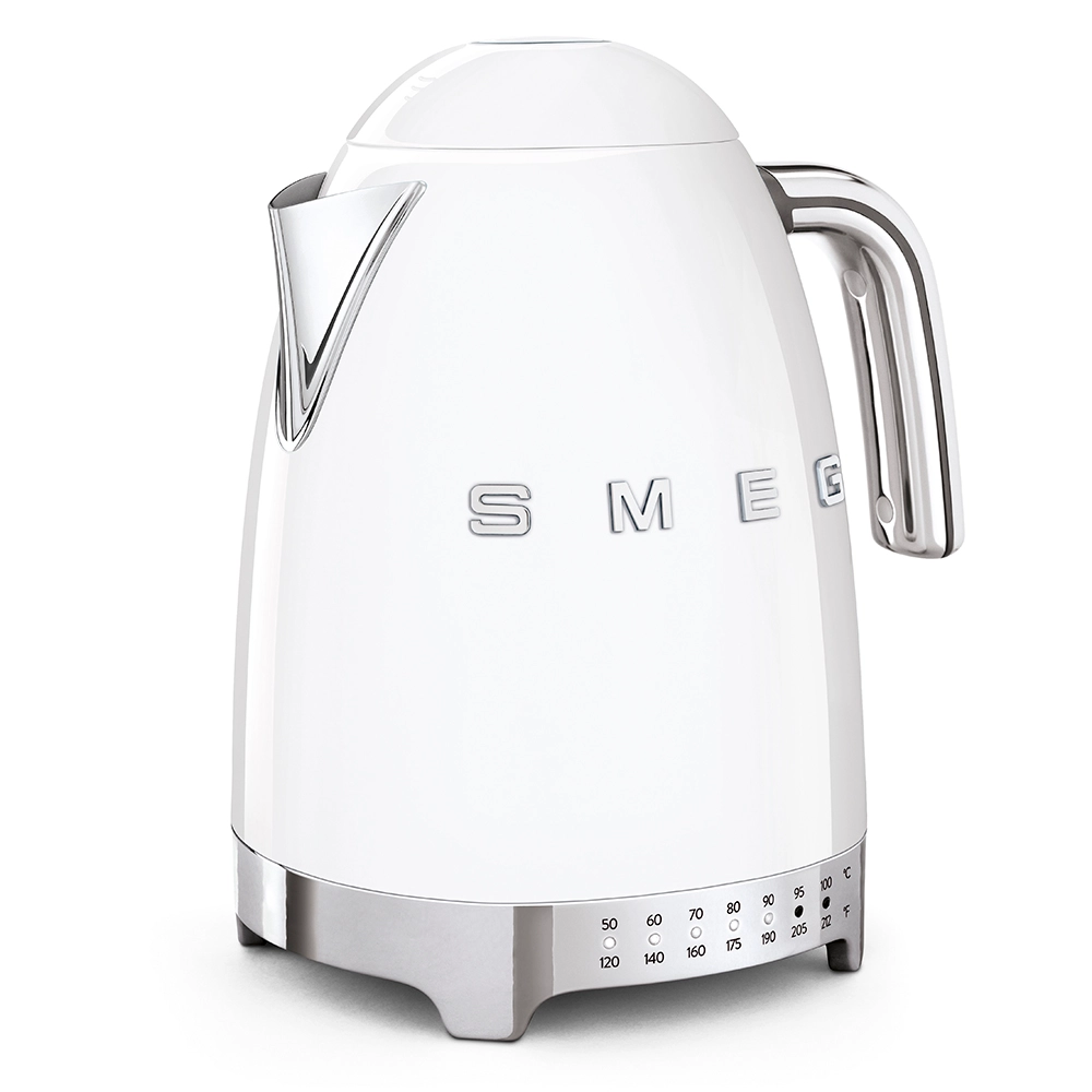 Smeg 50's Retro Style Variable Temperature KLF04 White Kettle