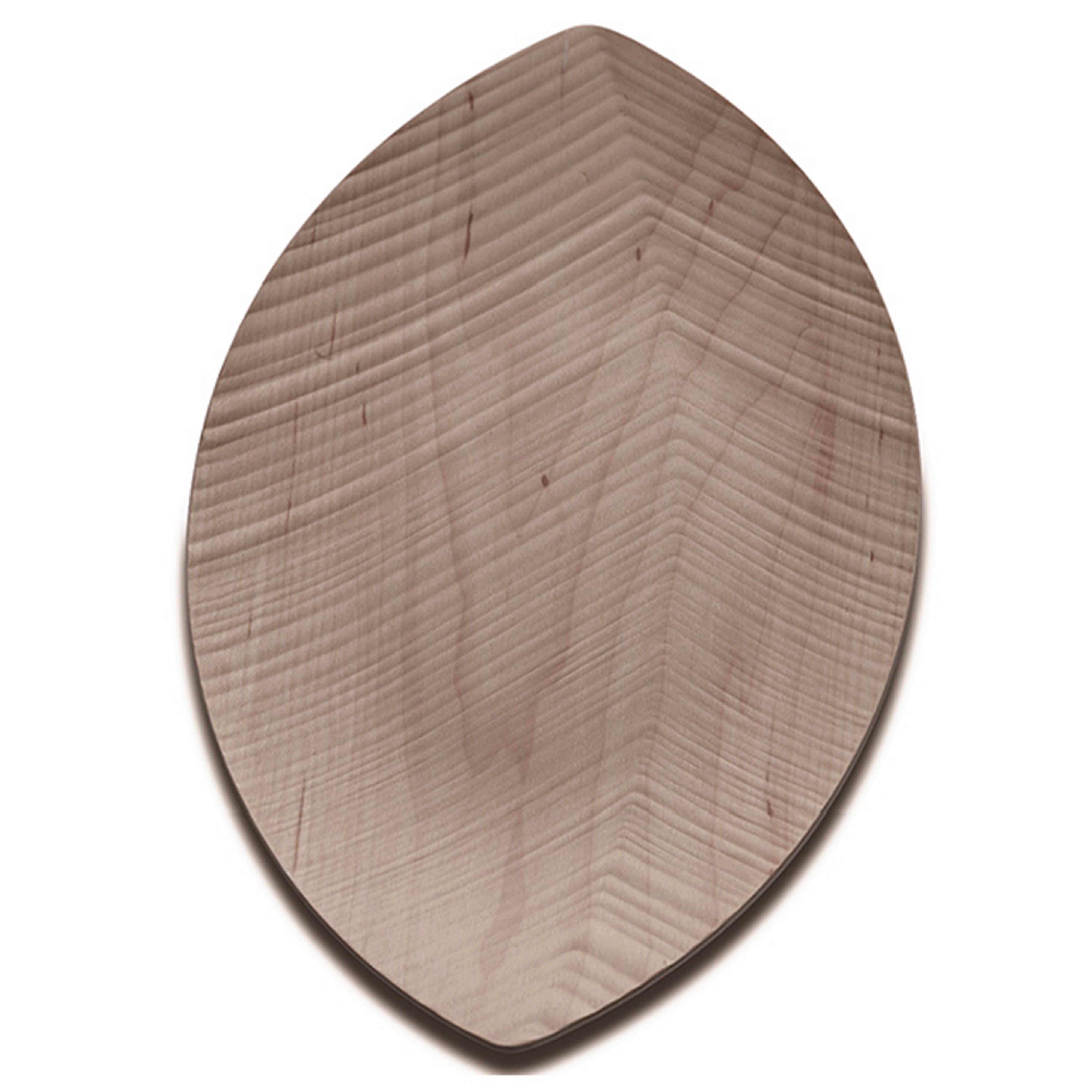 Legnoart Leaf Maple Wood Large Serving Tray, 17 x 10-Inches
