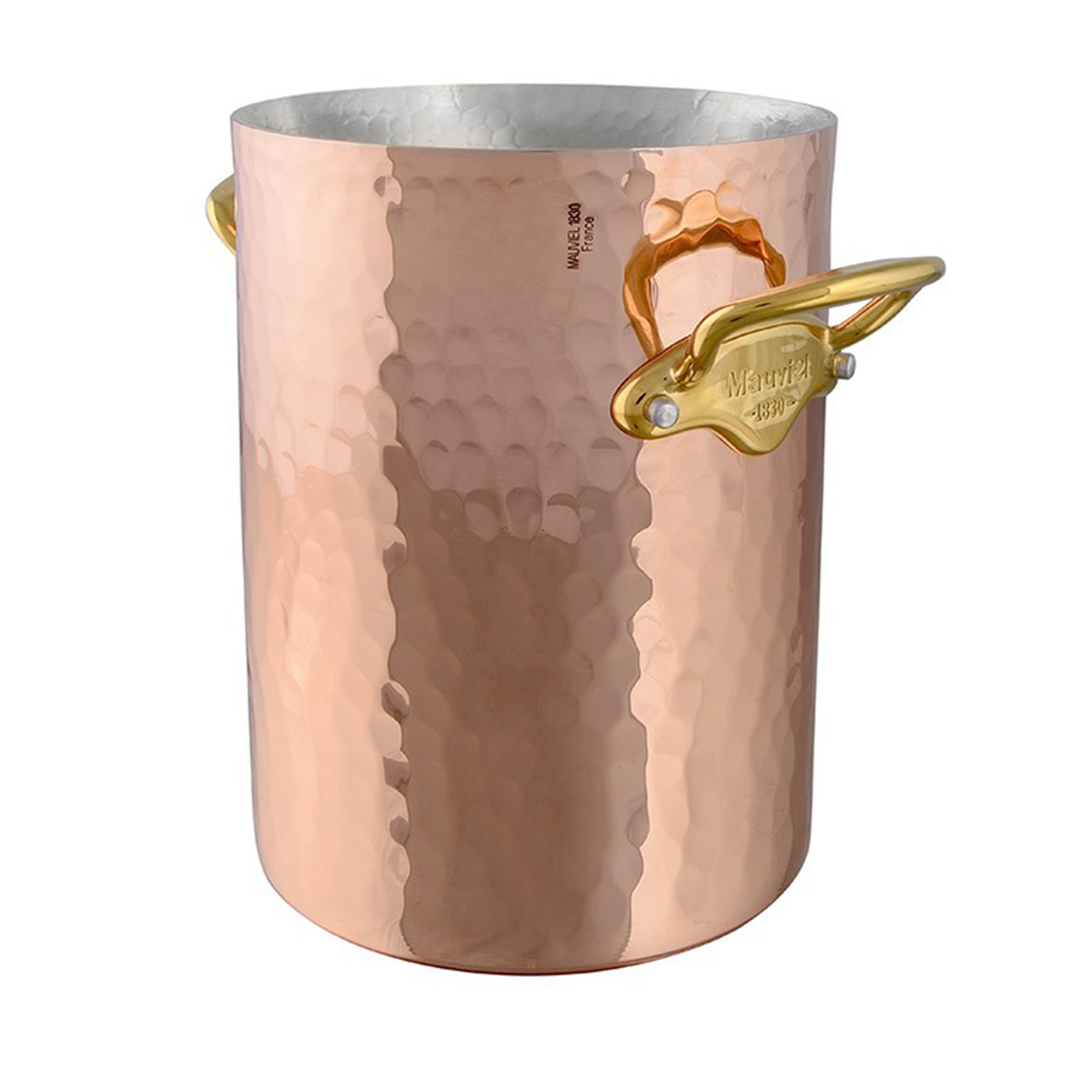 Mauviel M'30 Hammered Copper Wine Bucket With Bronze Handles, 8.5-Inches