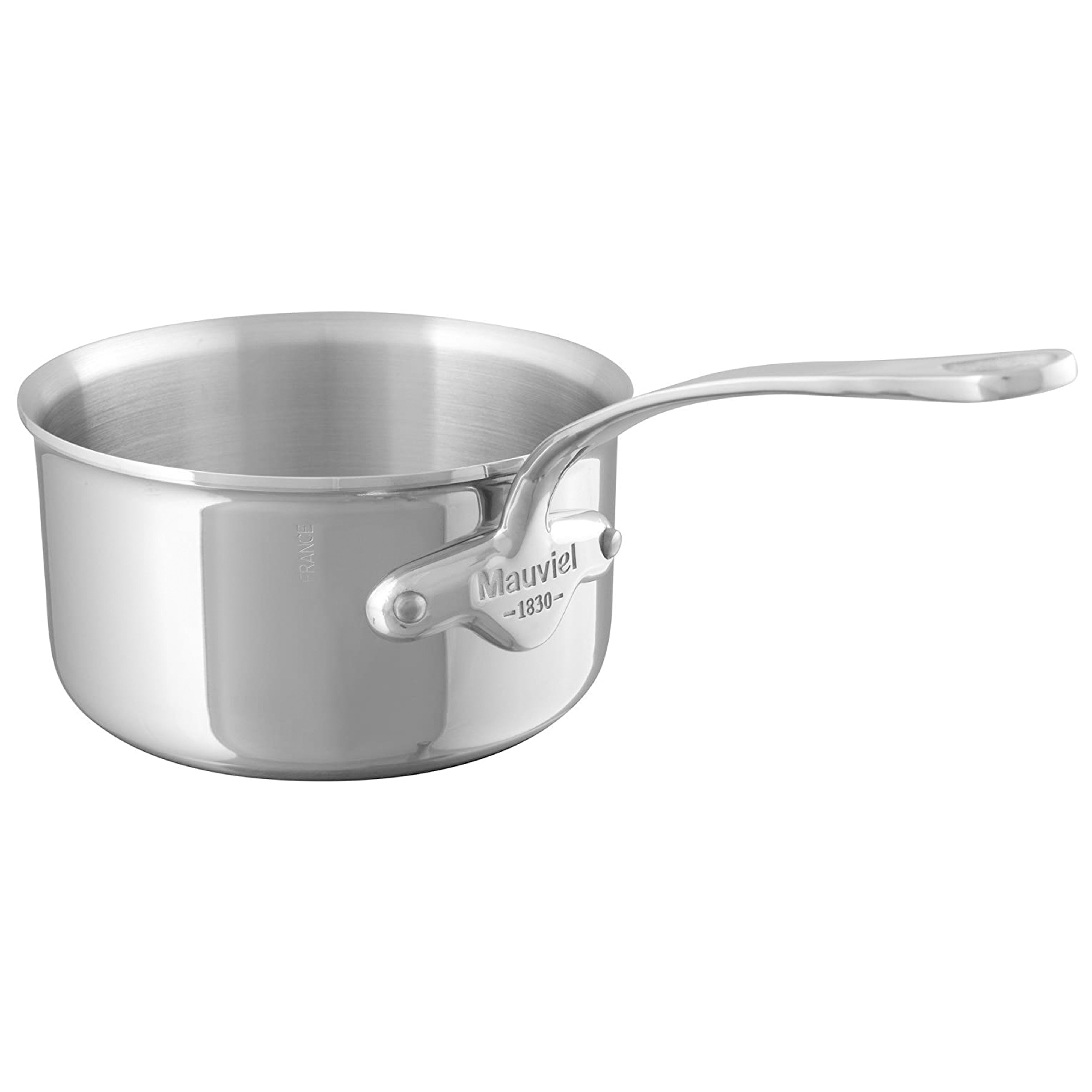 Mauviel M'Cook Stainless Steel Saucepan, 0.7-Quart