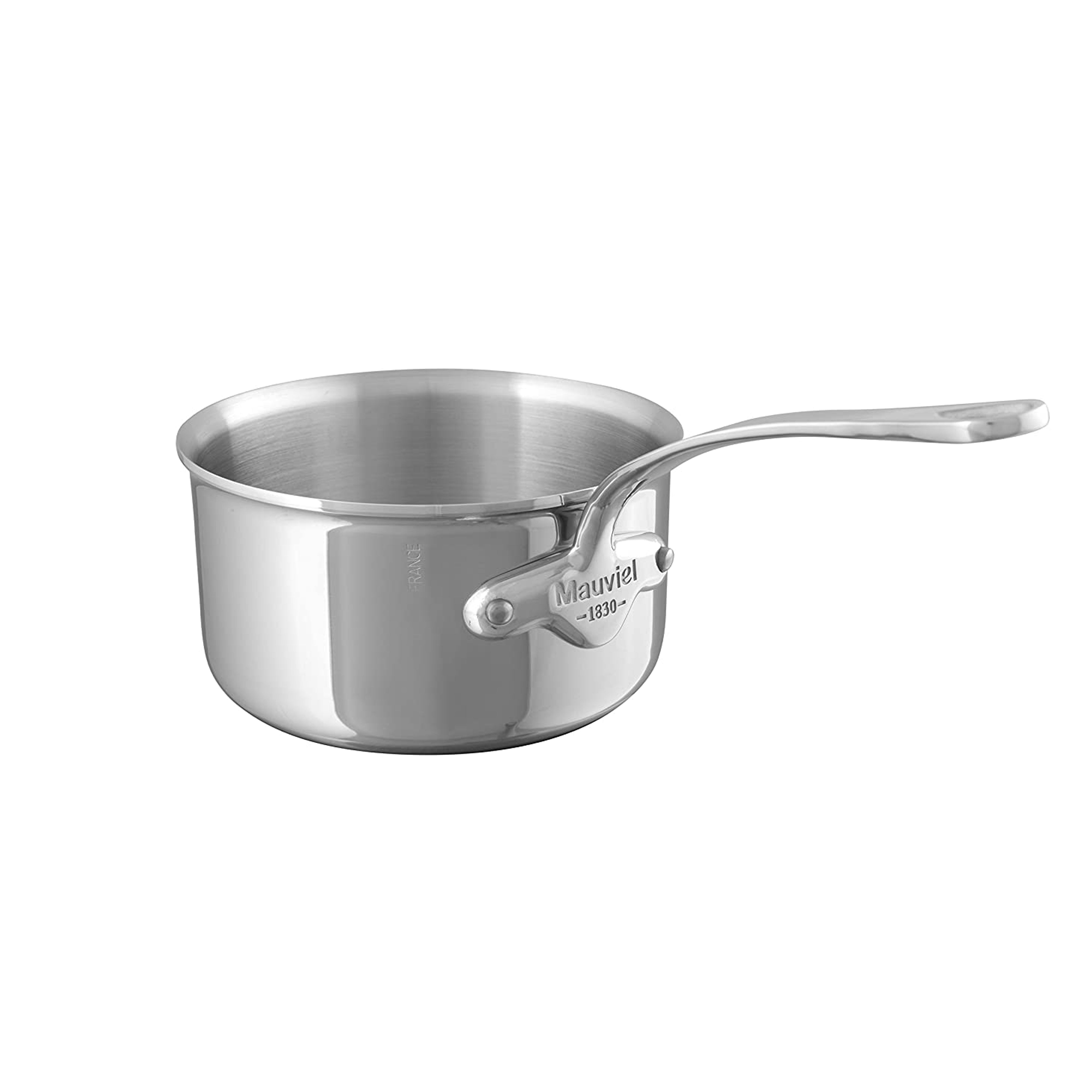 Mauviel M'Cook Stainless Steel Saucepan, 1.2-Quart