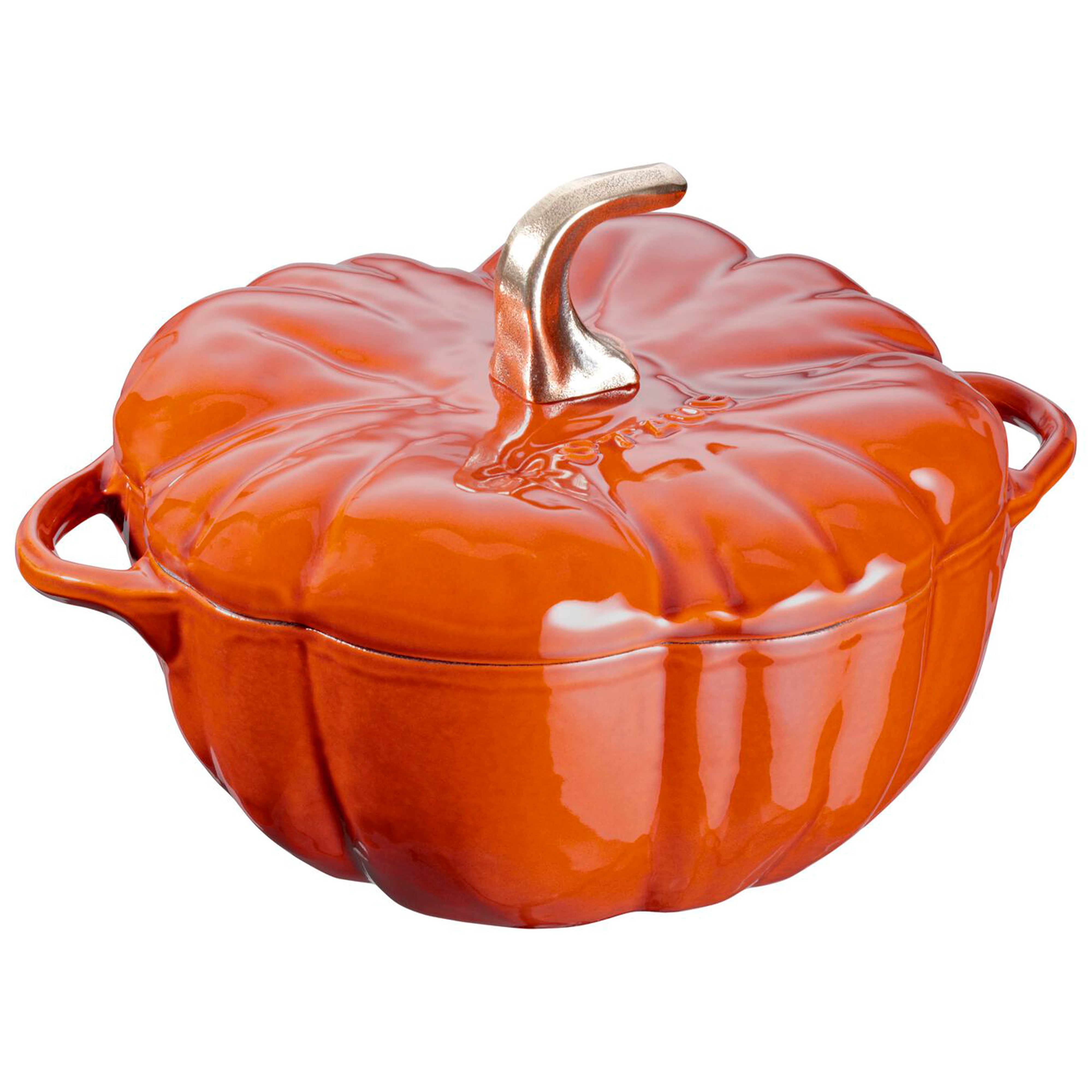 Staub Cast Iron Pumpkin Cocotte Burnt Orange, 3.5-Quart - LaCuisineStore