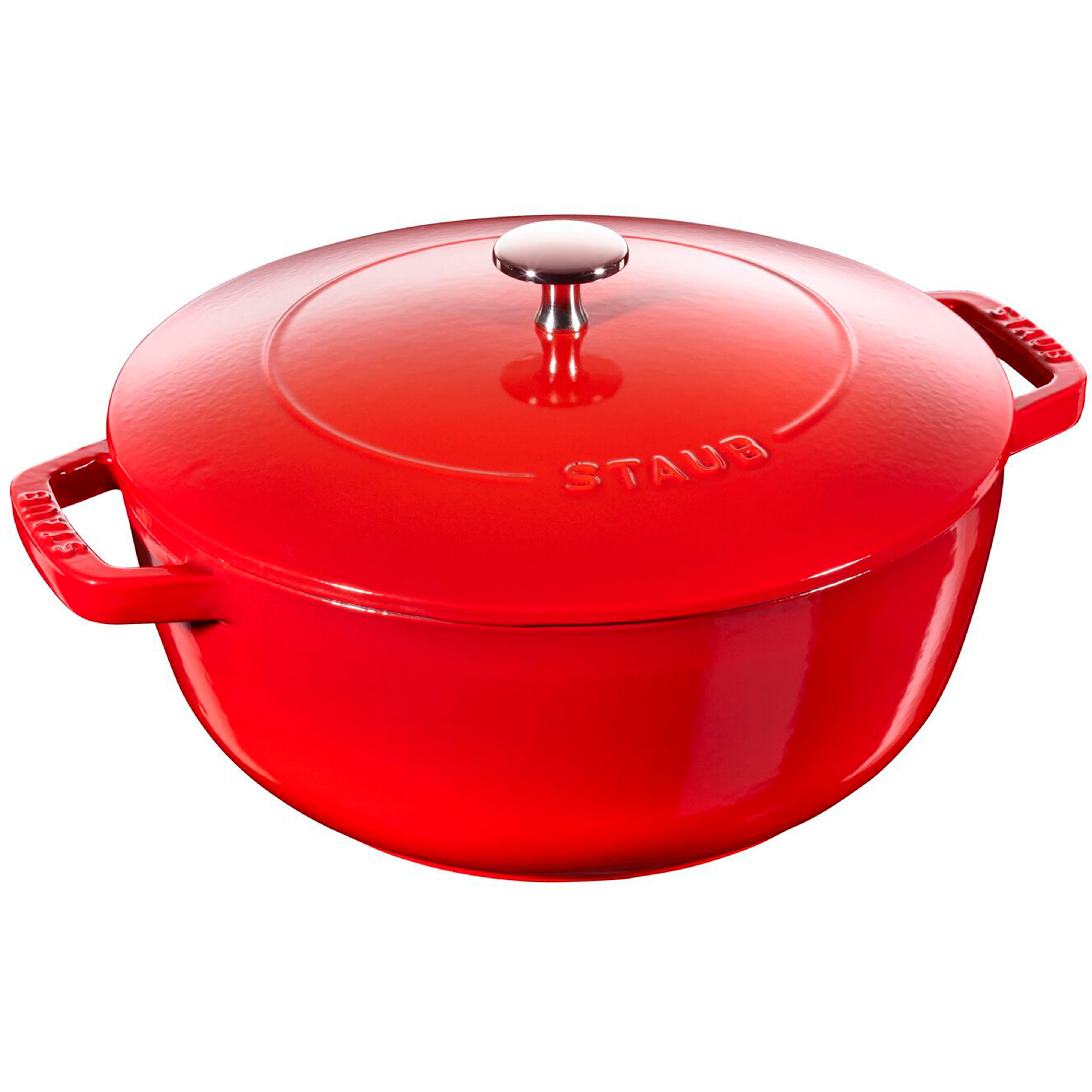 Staub Cast Iron Cherry Essential French Oven, 3.75-Quart