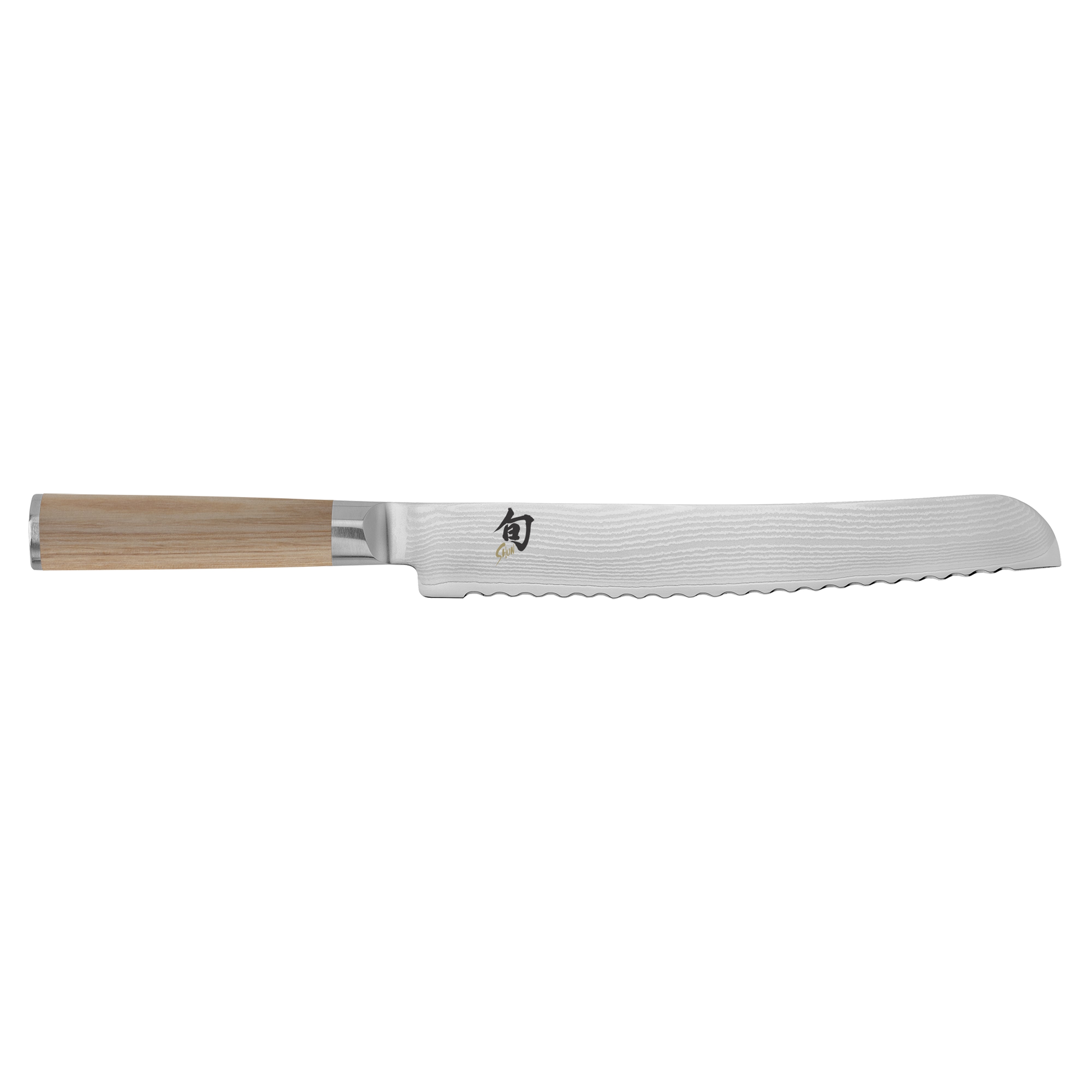 Shun Classic Blonde Damascus Steel Bread Knife, 9-Inches