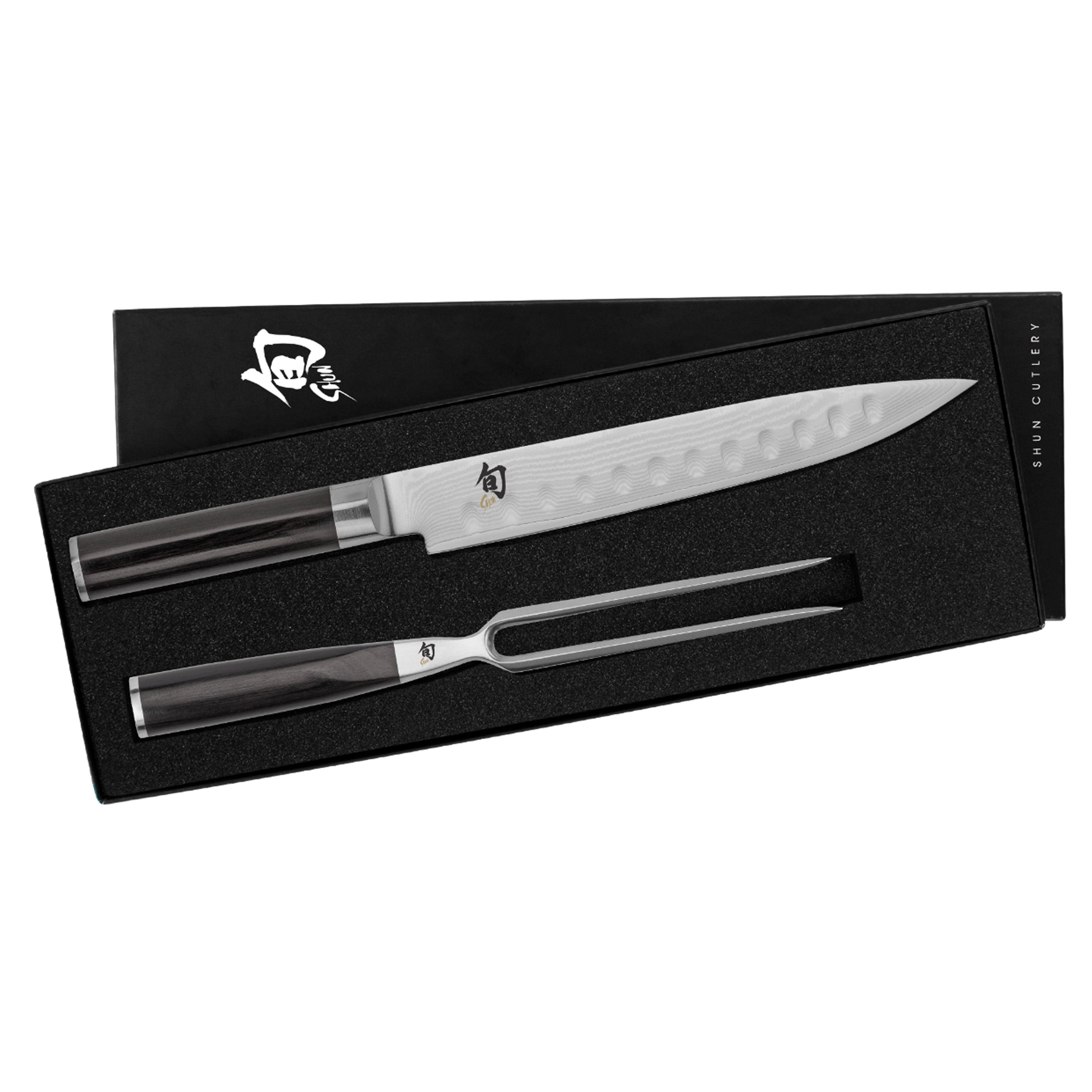 Shun Classic Damascus Steel 2-Piece Carving Set