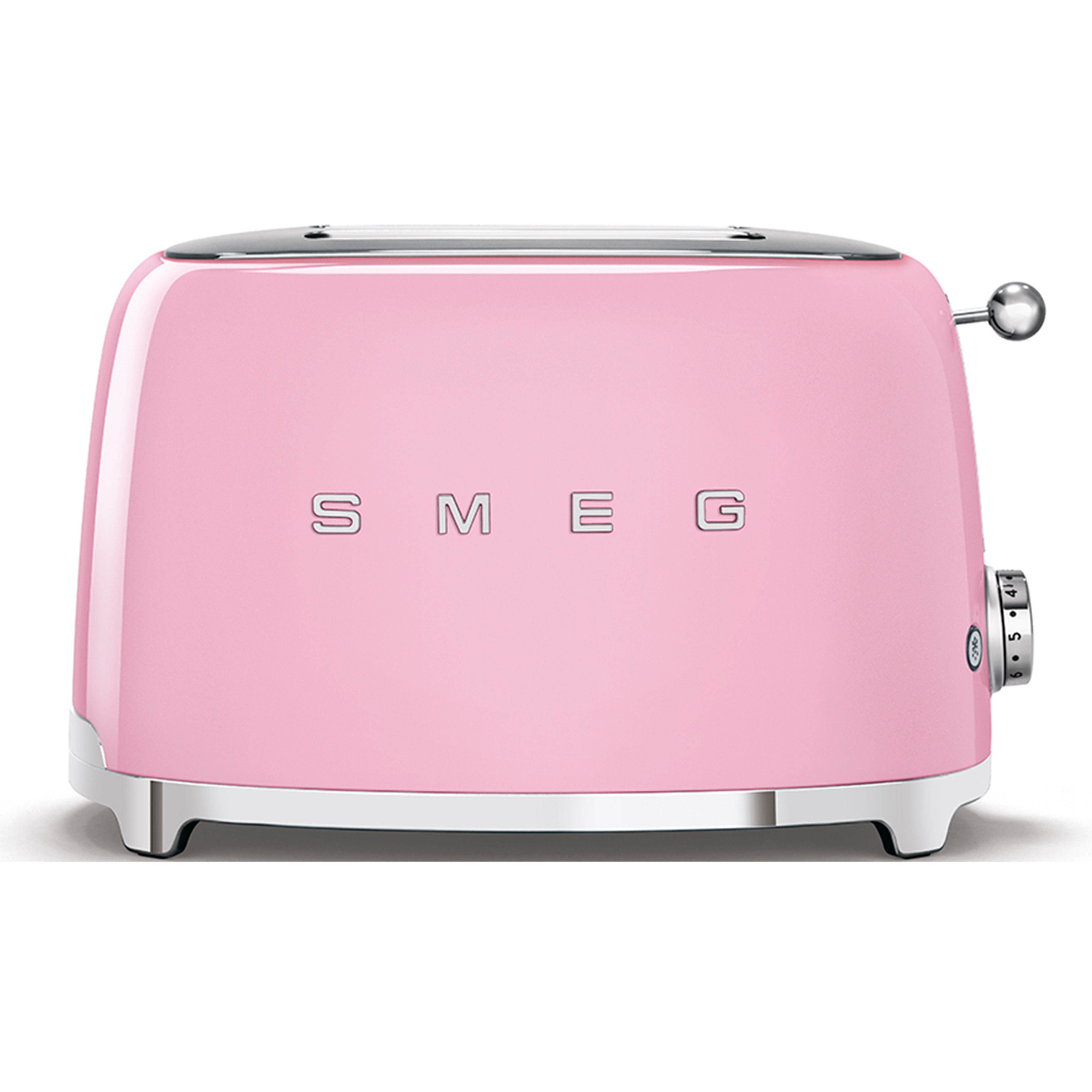 Smeg 50's Retro Style Aesthetic 2x2 Slice Pink Toaster