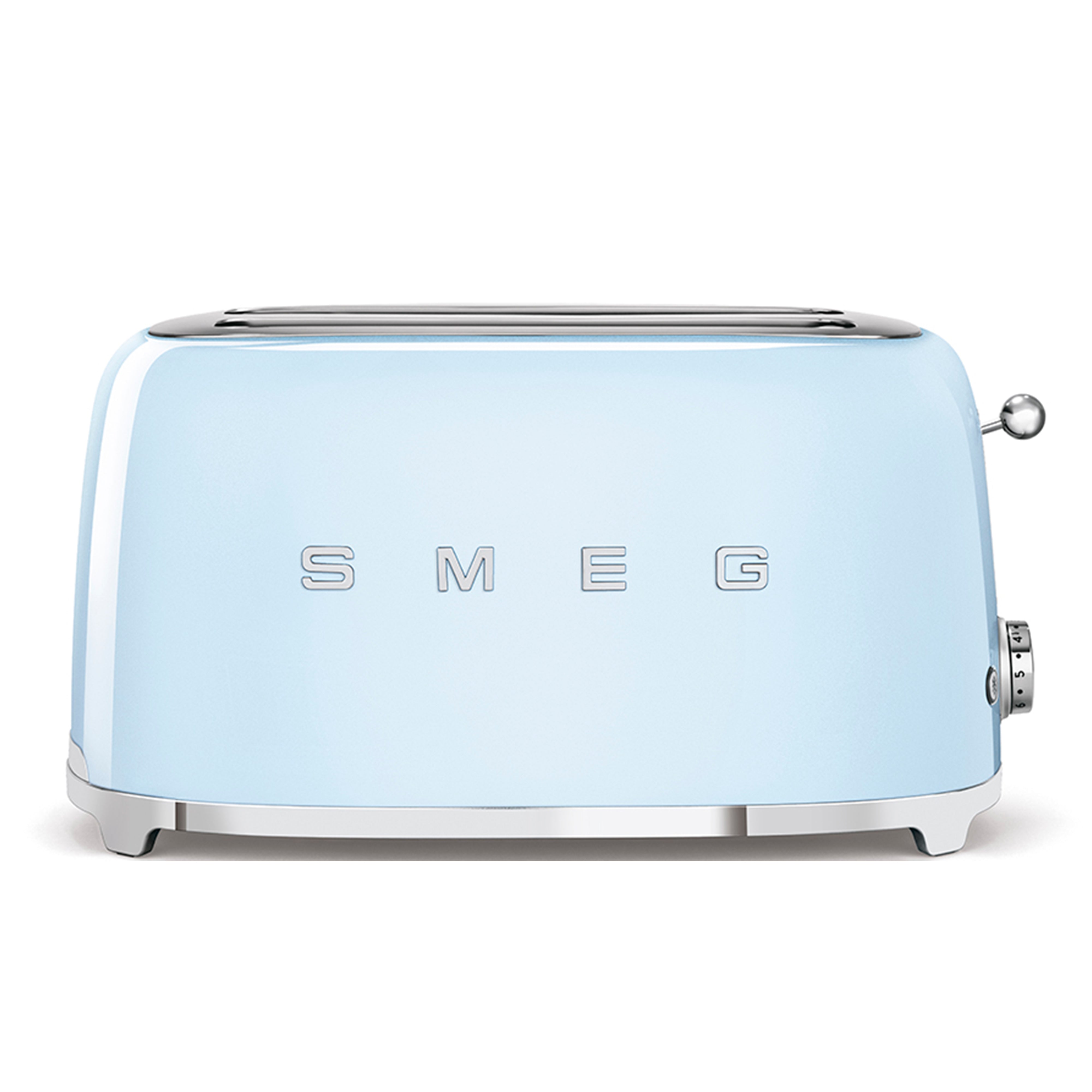 Smeg 50's Retro Style Aesthetic 4x2 Slice Pastel Blue Toaster