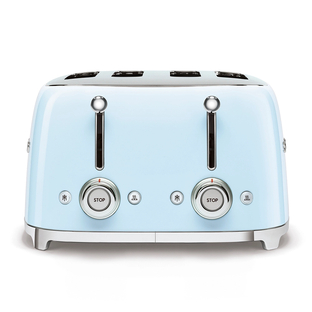 Smeg 50's Retro Style Aesthetic 4x4 Slice Pastel Blue Toaster