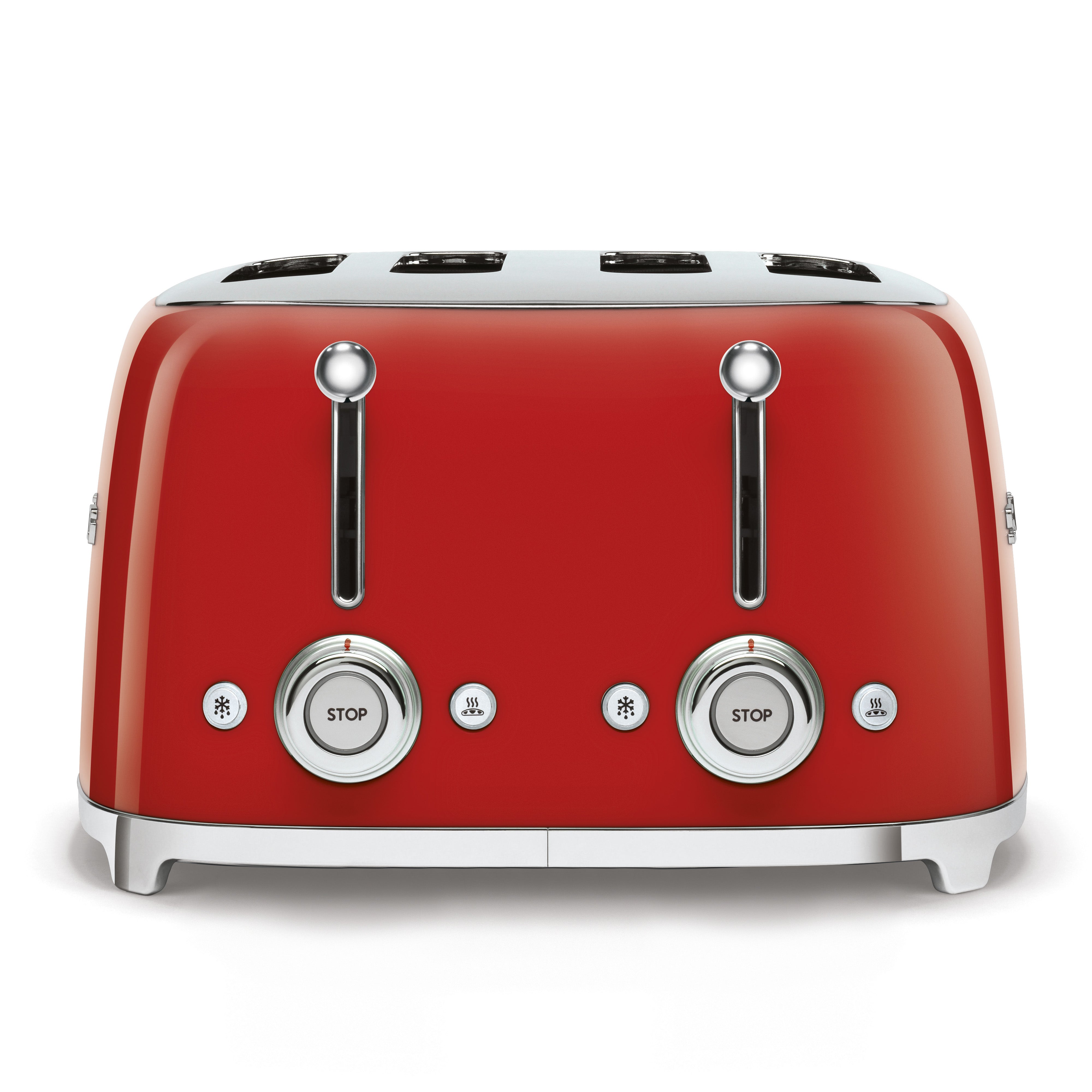 Smeg 50's Retro Style Aesthetic 4x4 Slice Red Toaster