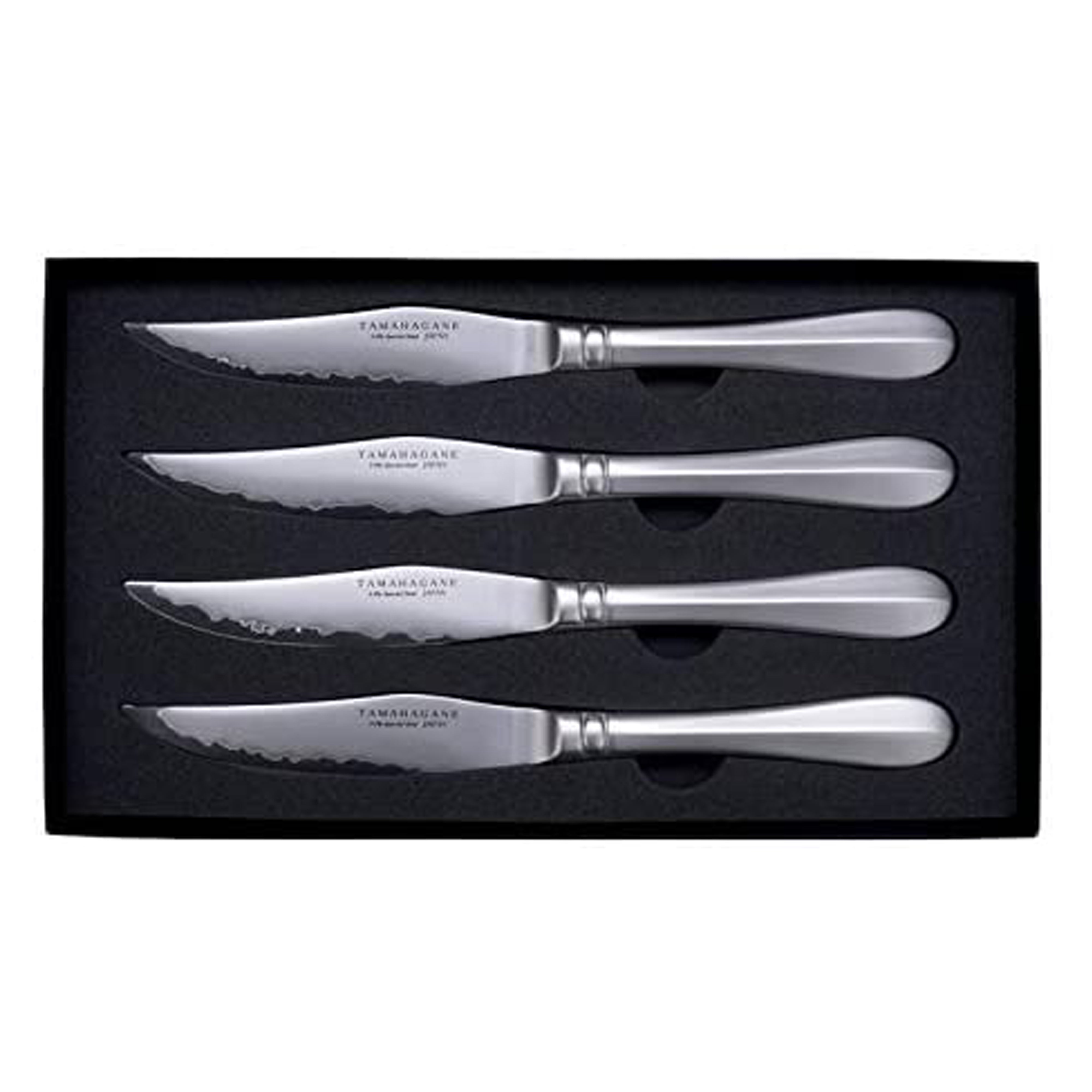 Tamahagane Stainless Steel 4-Piece Steak Knife Set