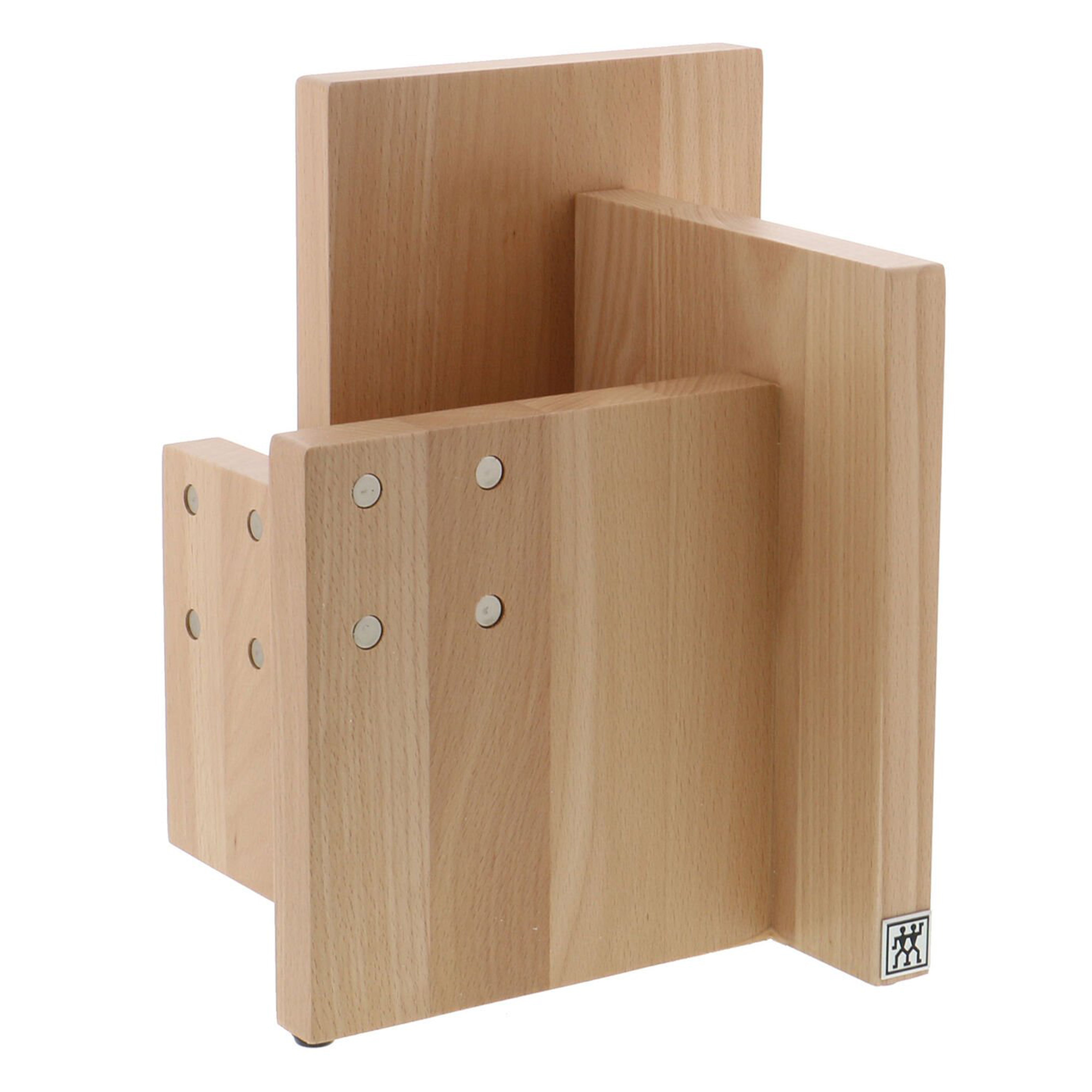 Zwilling Square Magnetic Knife Block Beechwood, 8-Slot - LaCuisineStore