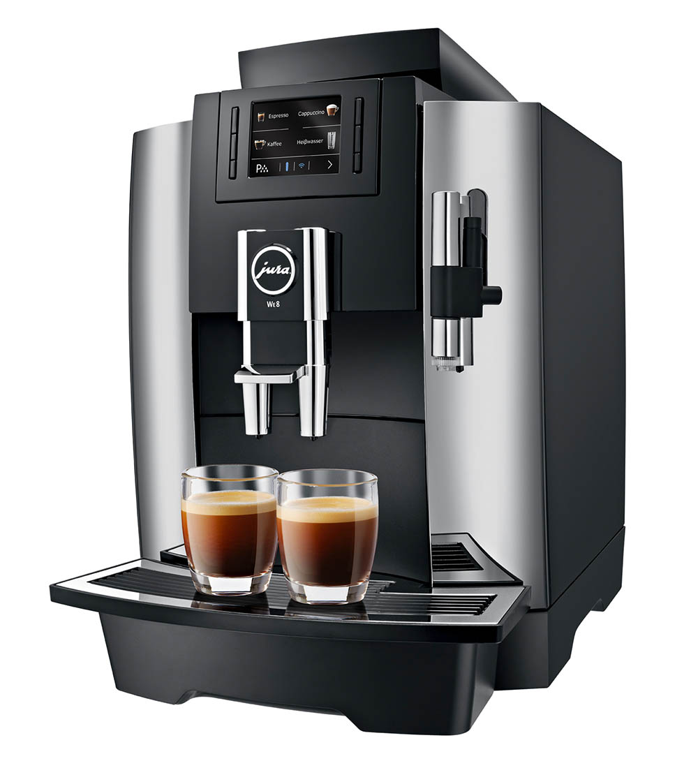 Jura WE8 Professional Automatic Coffee Machine, Chrome and Black - LaCuisineStore